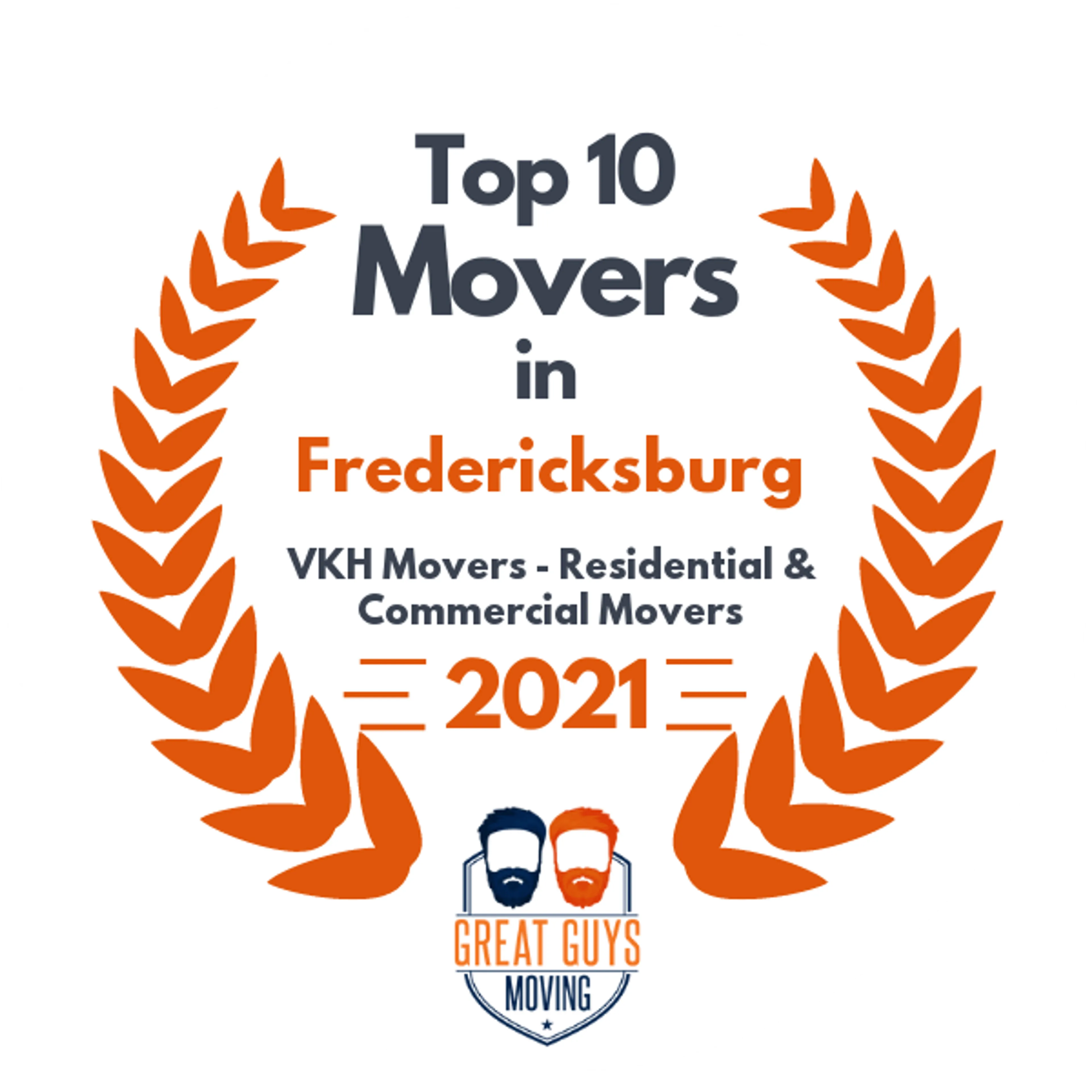 Top 10 Movers in Alexandria, VA 2021 award