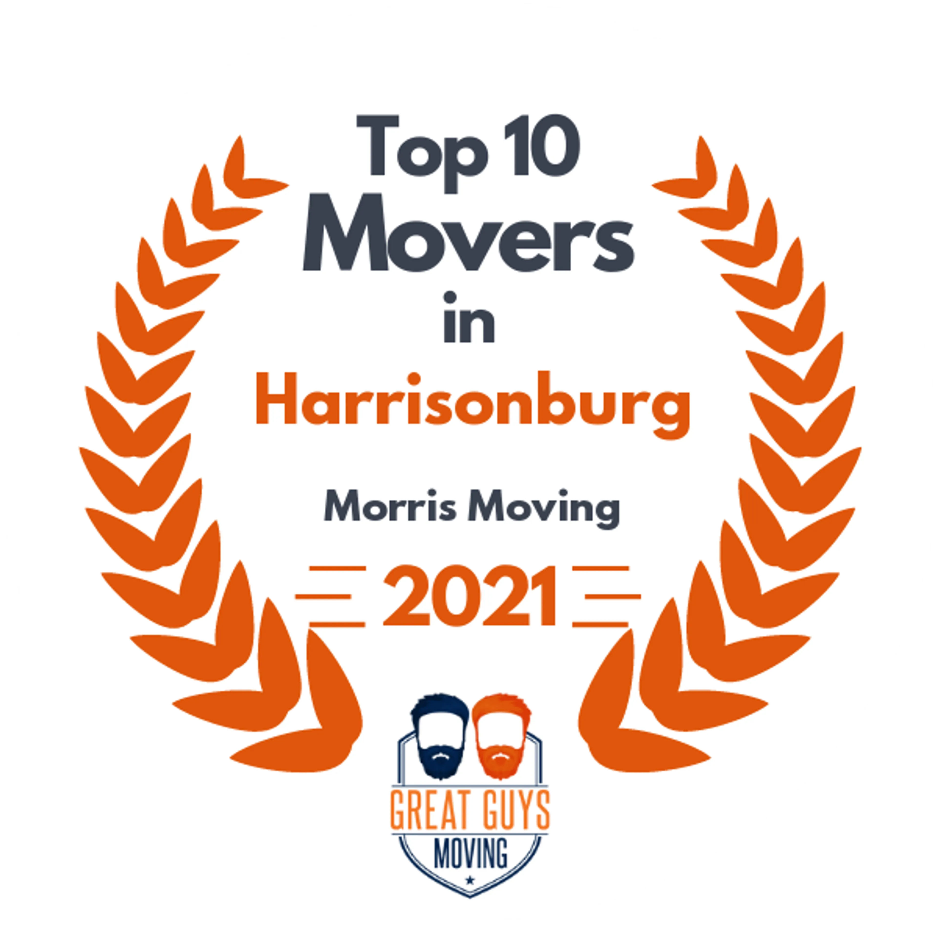 Top 10 Movers in Lynchburg, VA 2021 award
