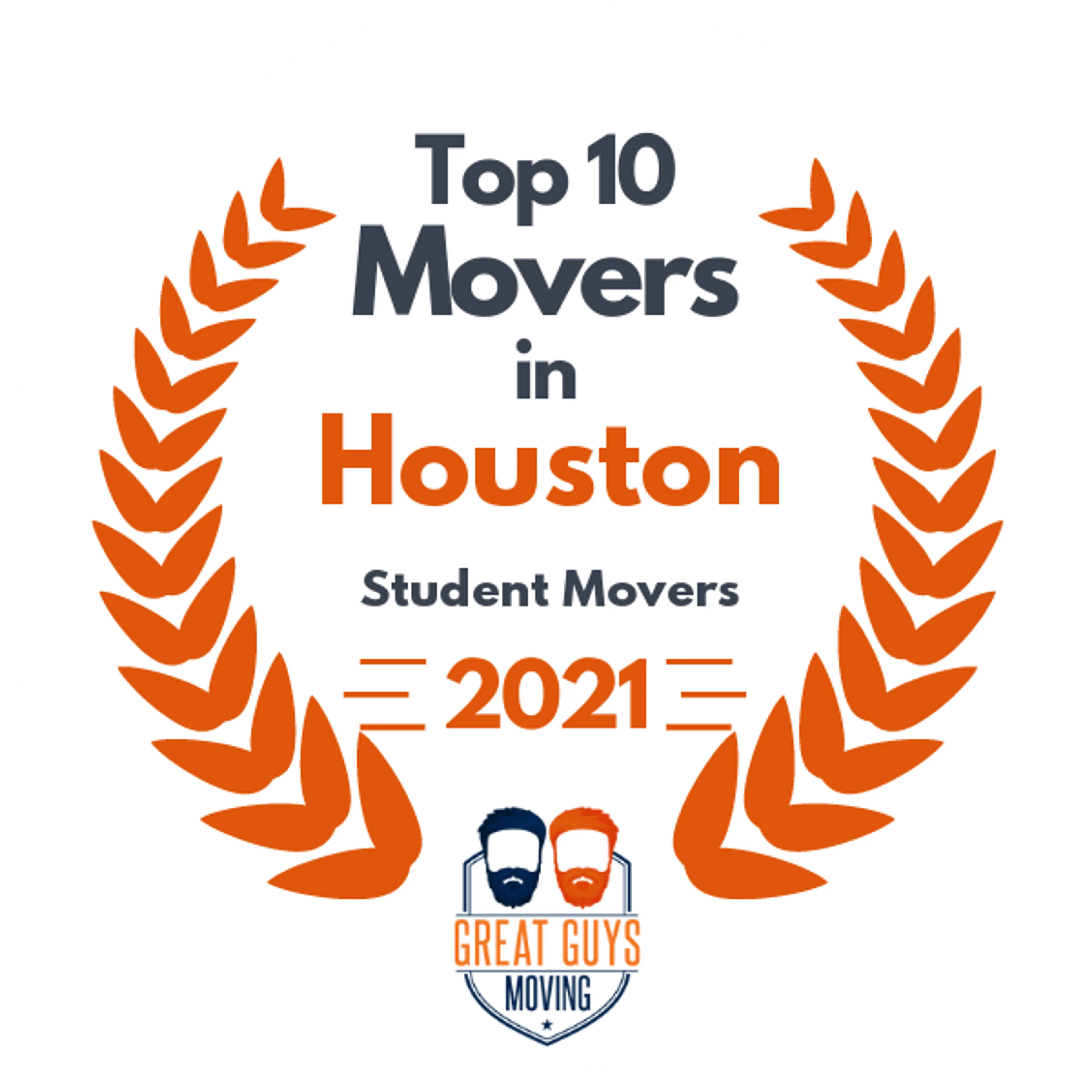 Top 10 Movers in Houston, TX 2021 award