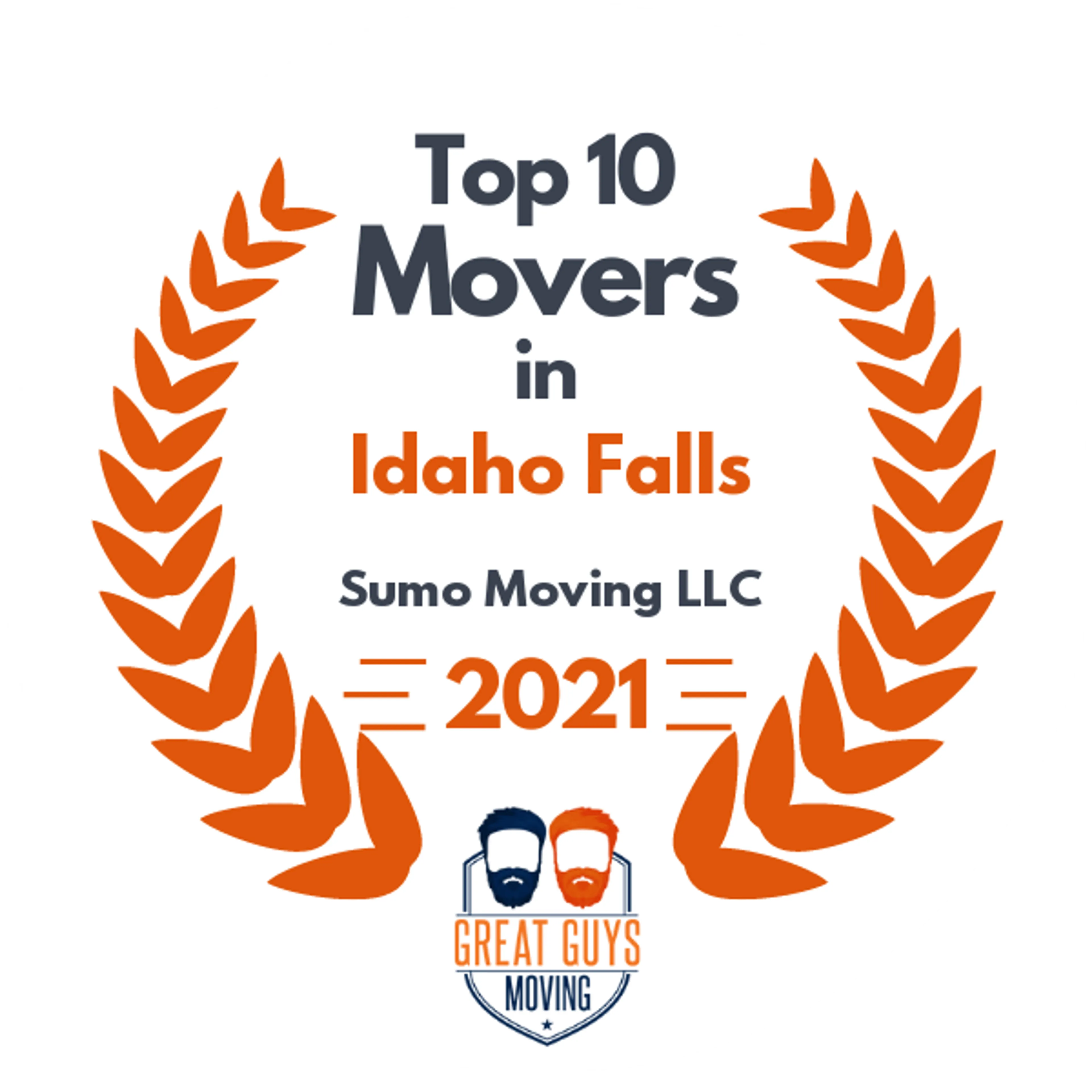 Top 10 Movers in Idaho Falls, ID 2021 award