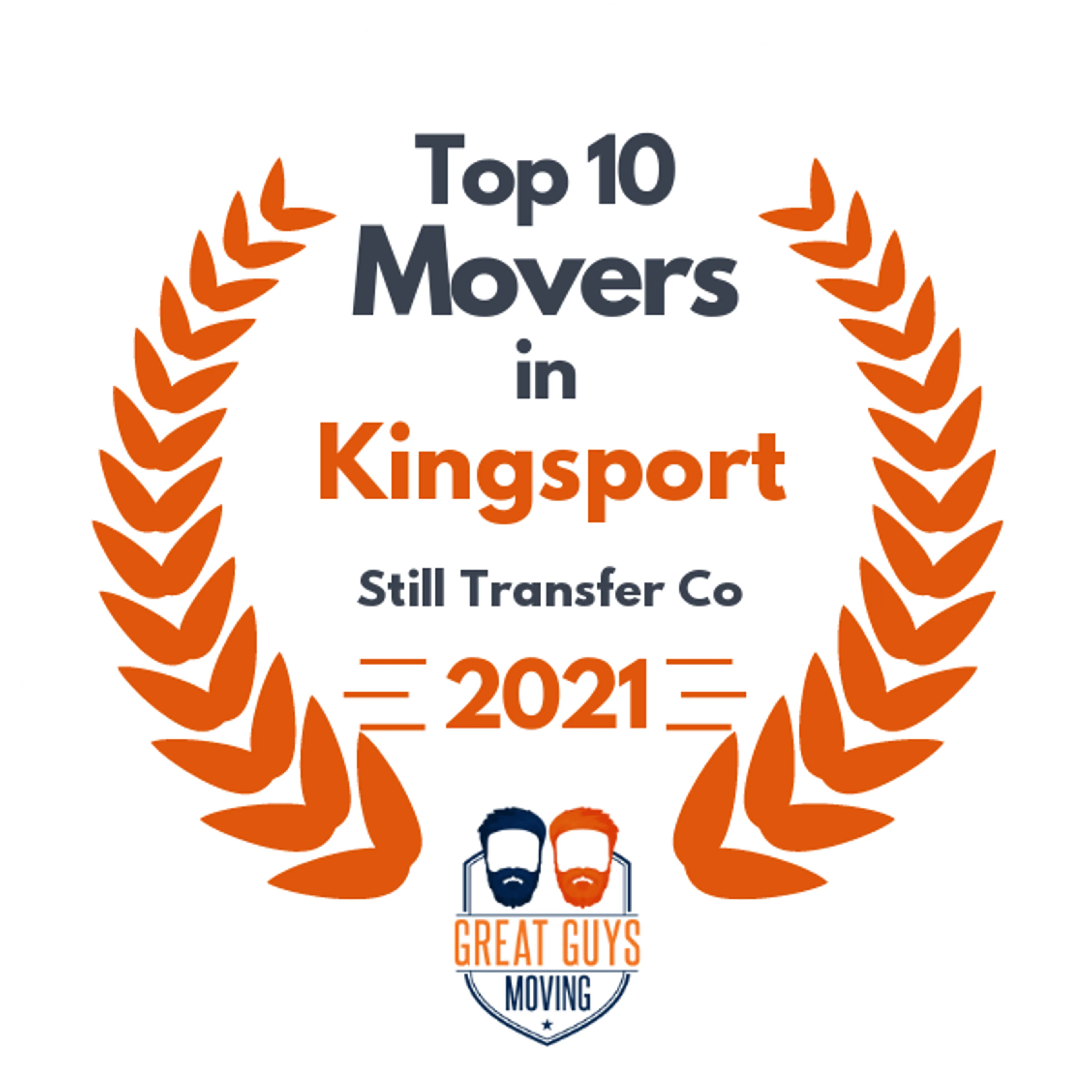 Top 10 Movers in Kingsport, TN 2021 award