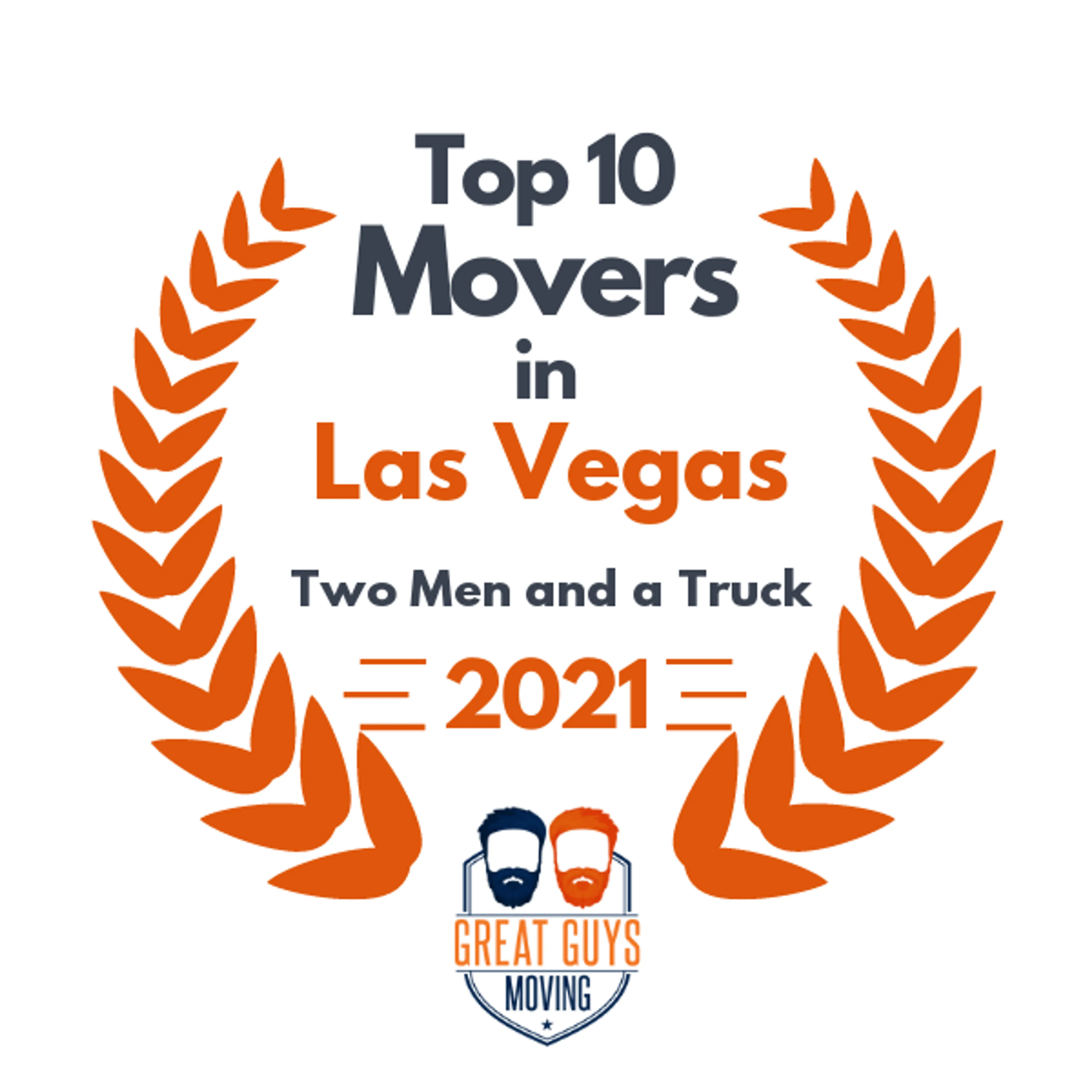 Top 10 Movers in Las Vegas, NV 2021 award