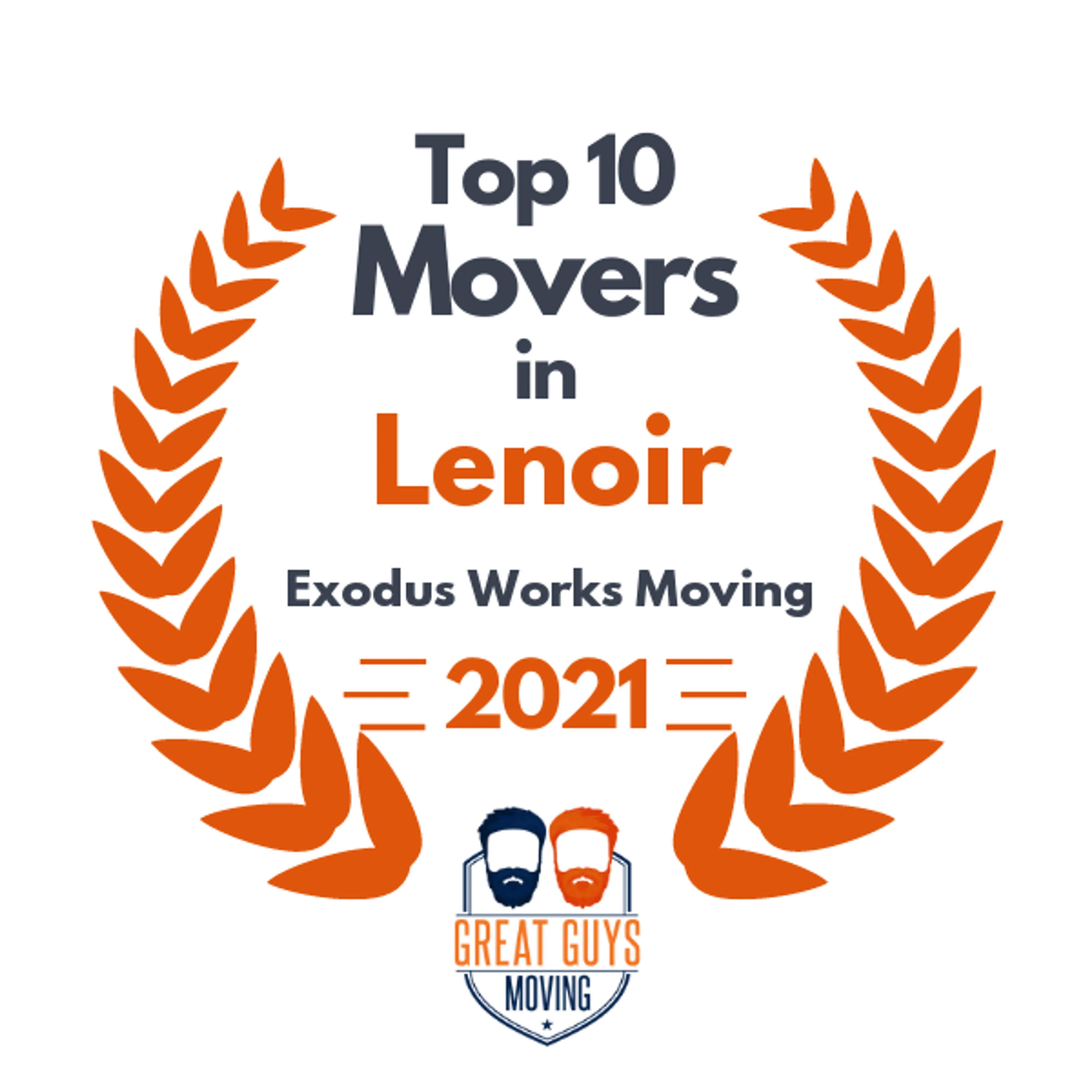 Top 10 Movers in Hickory, NC 2021 award