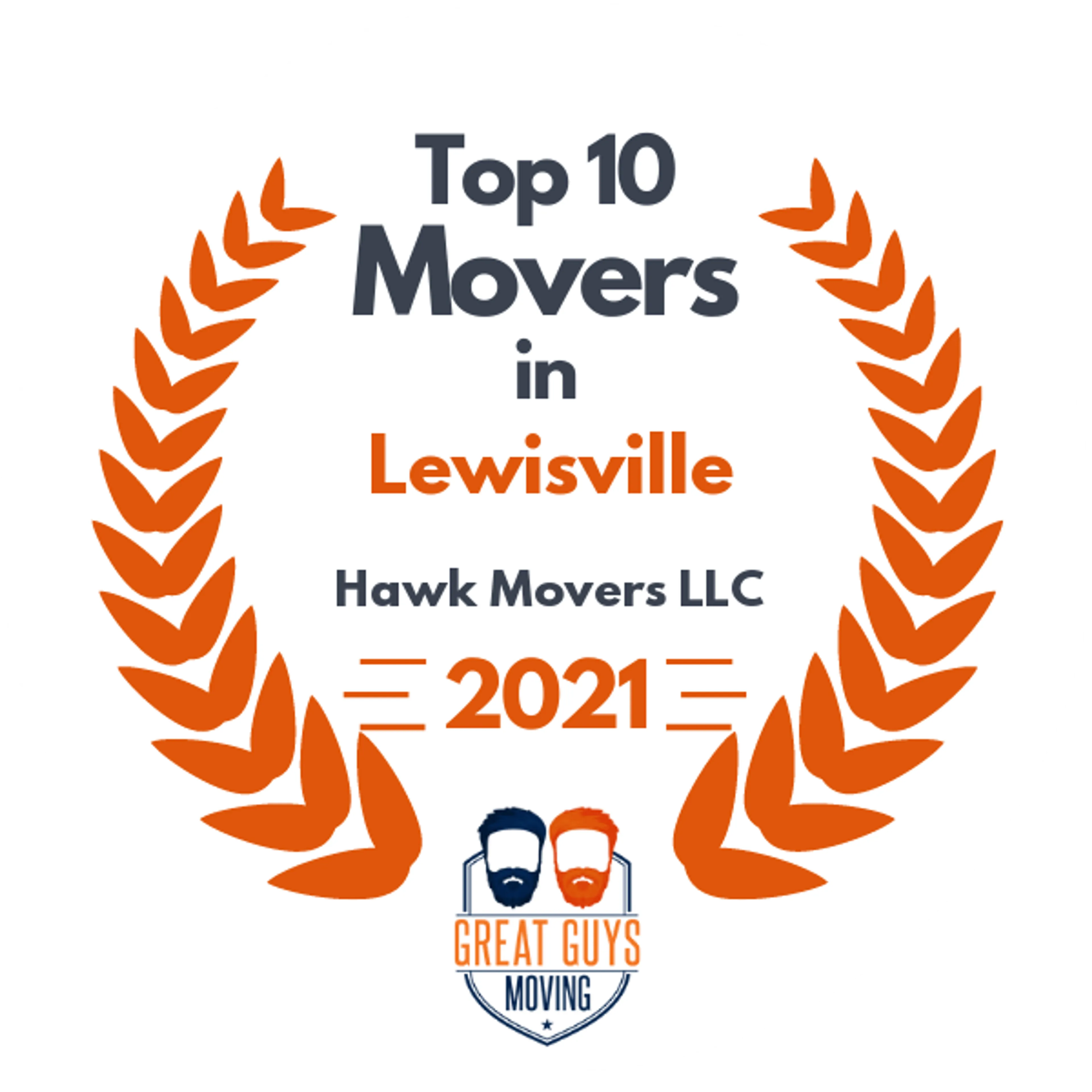 Top 10 Movers in Irving, TX 2021 award