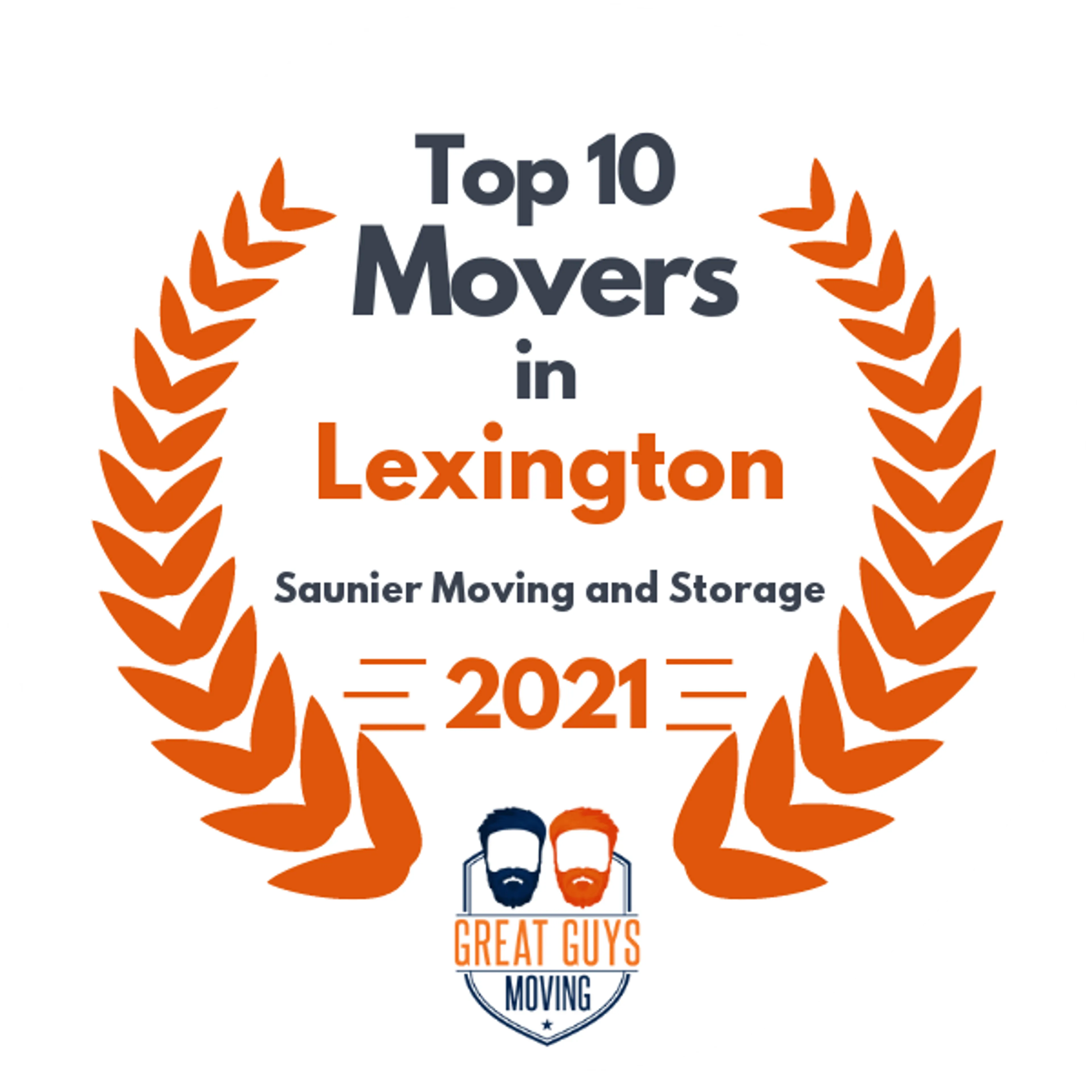 Top 10 Movers in Lexington, KY 2021 award