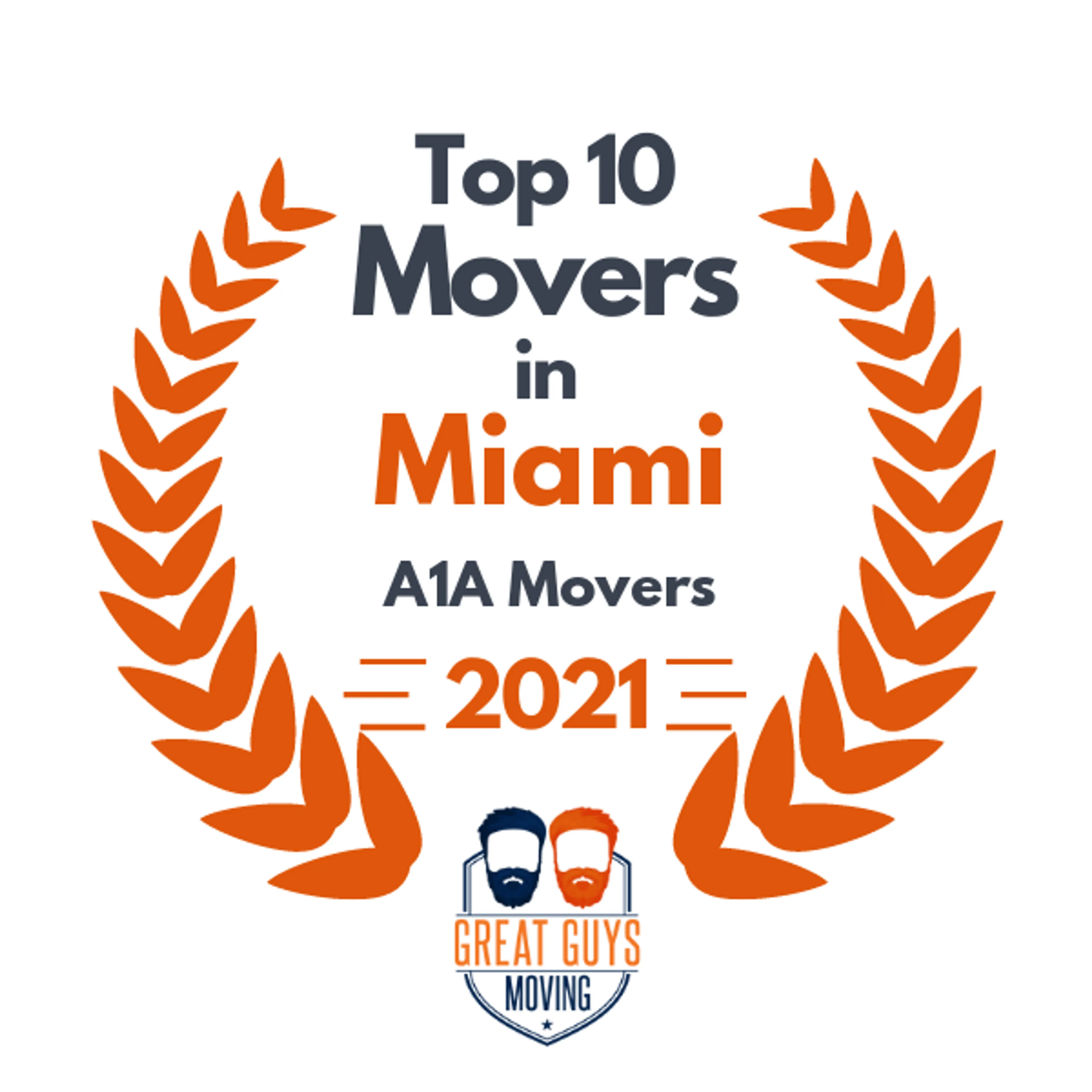 Top 10 Movers in Miami, FL 2021 award