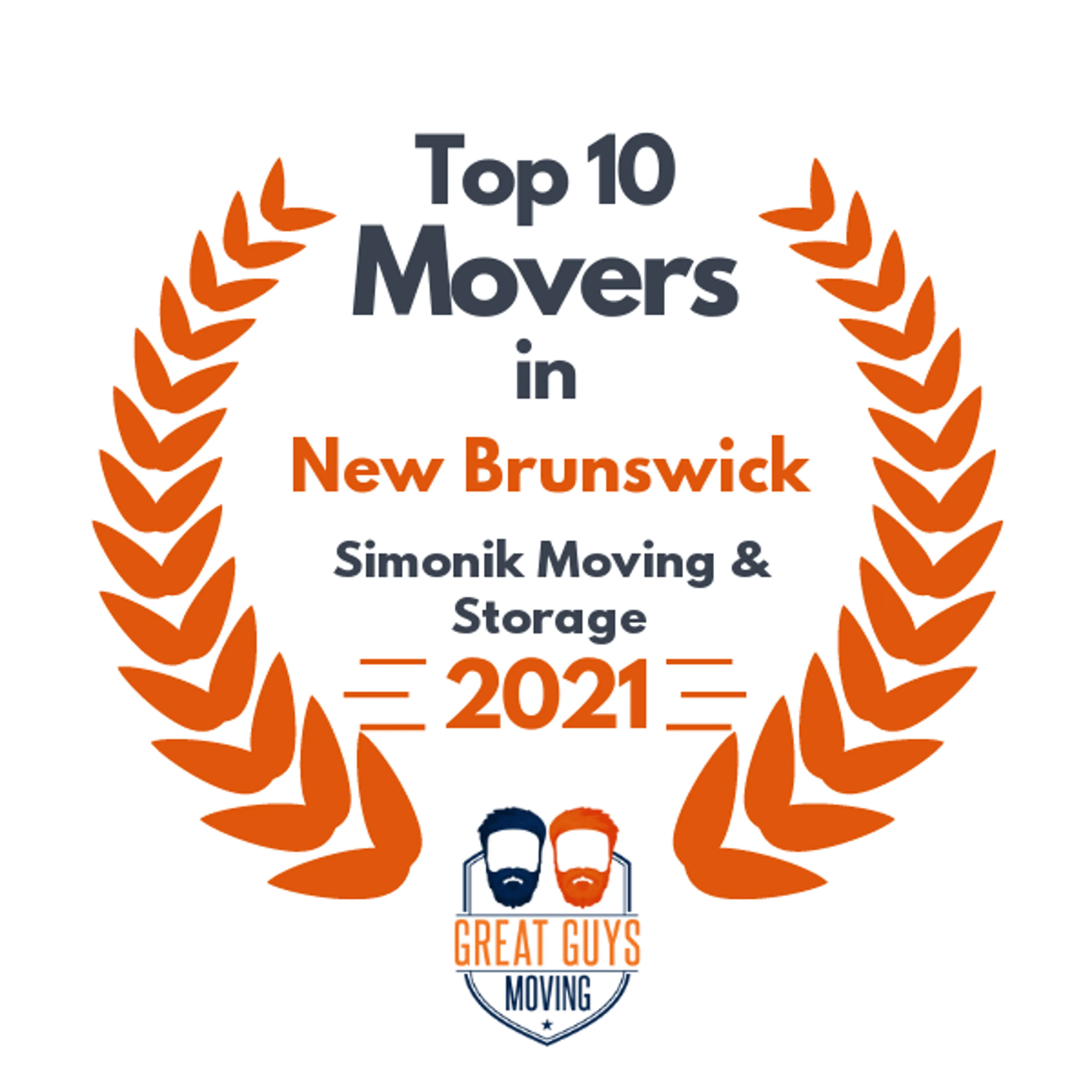 Top 10 Movers in Newark, NJ 2021 award
