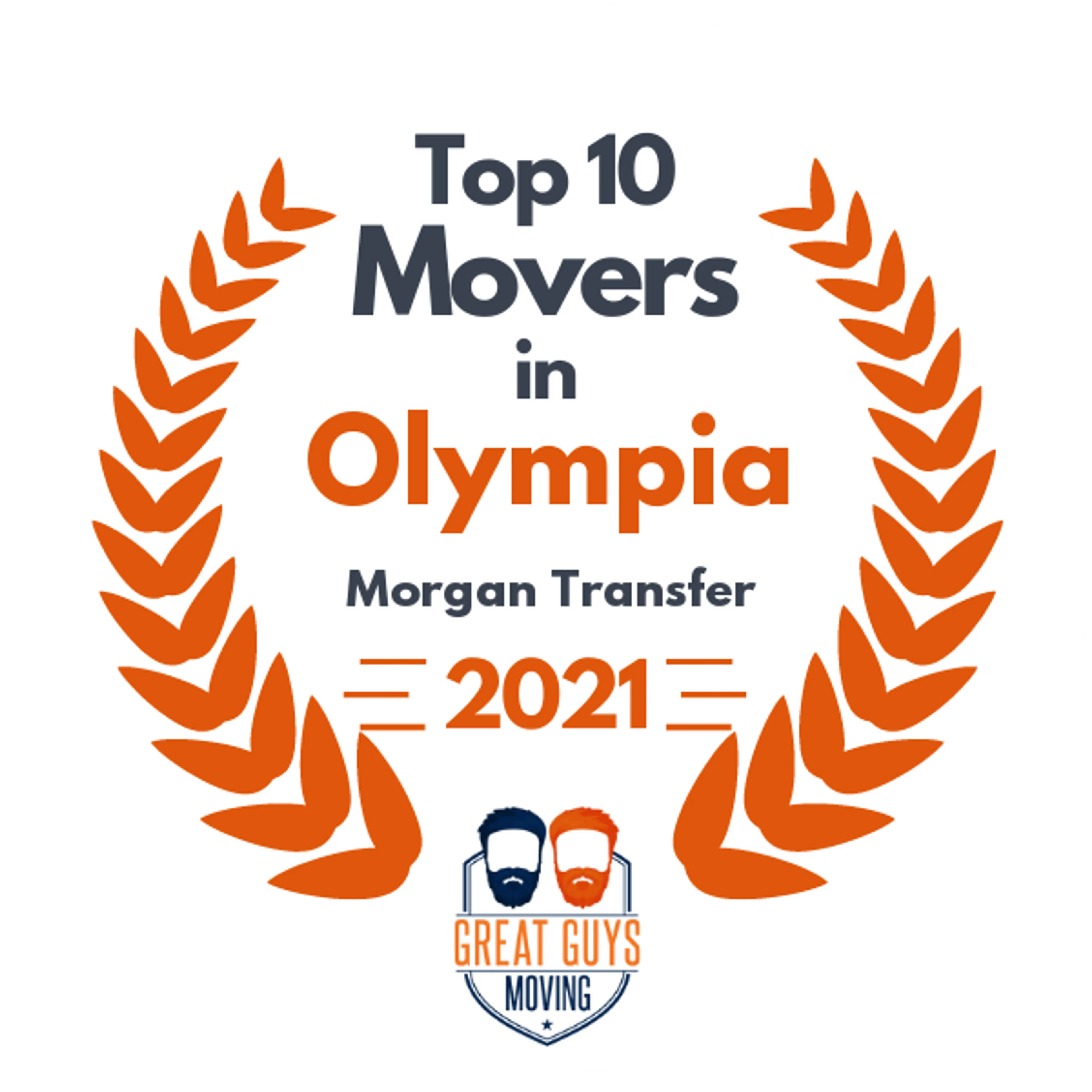 Top 10 Movers in Tacoma, WA 2021 award