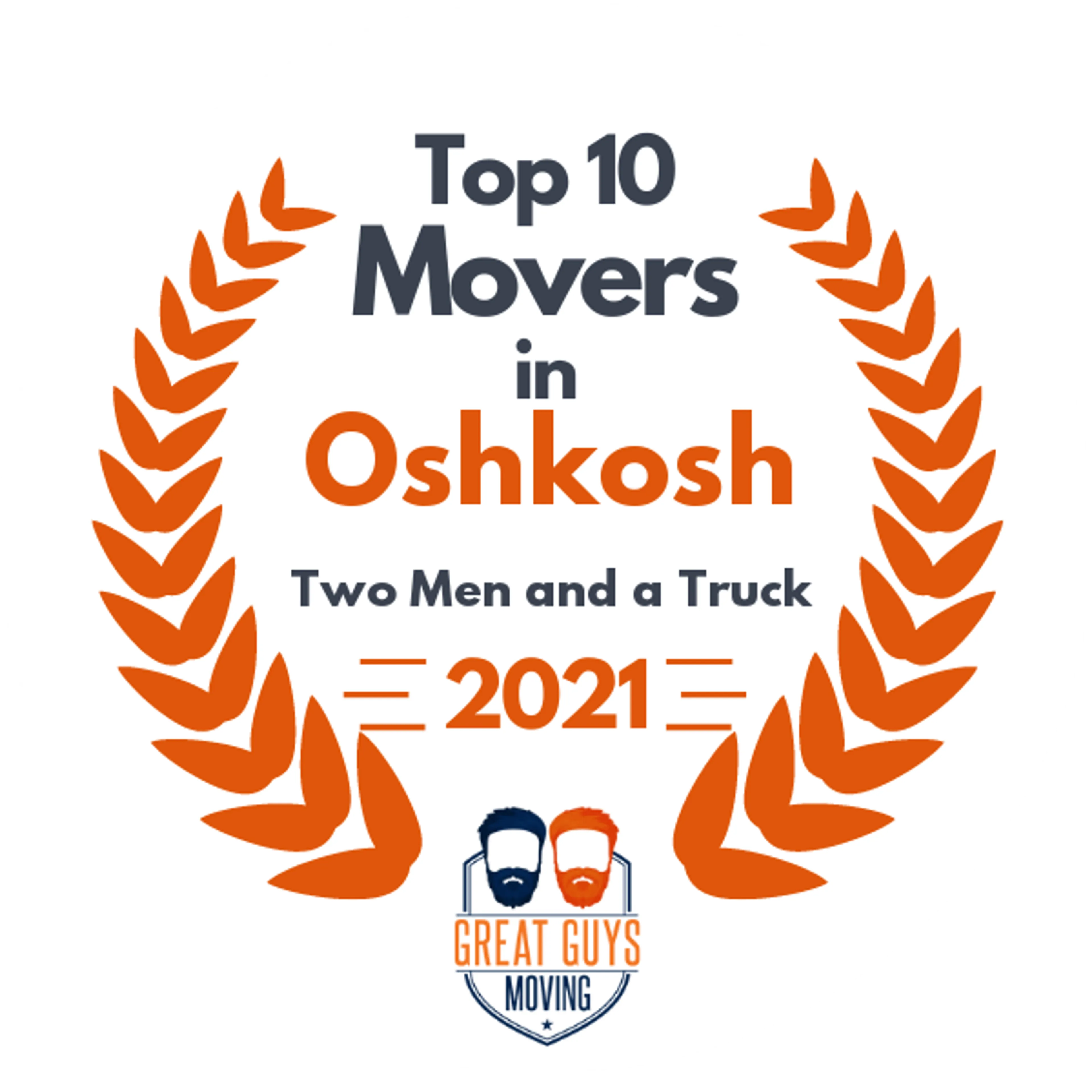 Top 10 Movers in Oshkosh, WI 2021 award