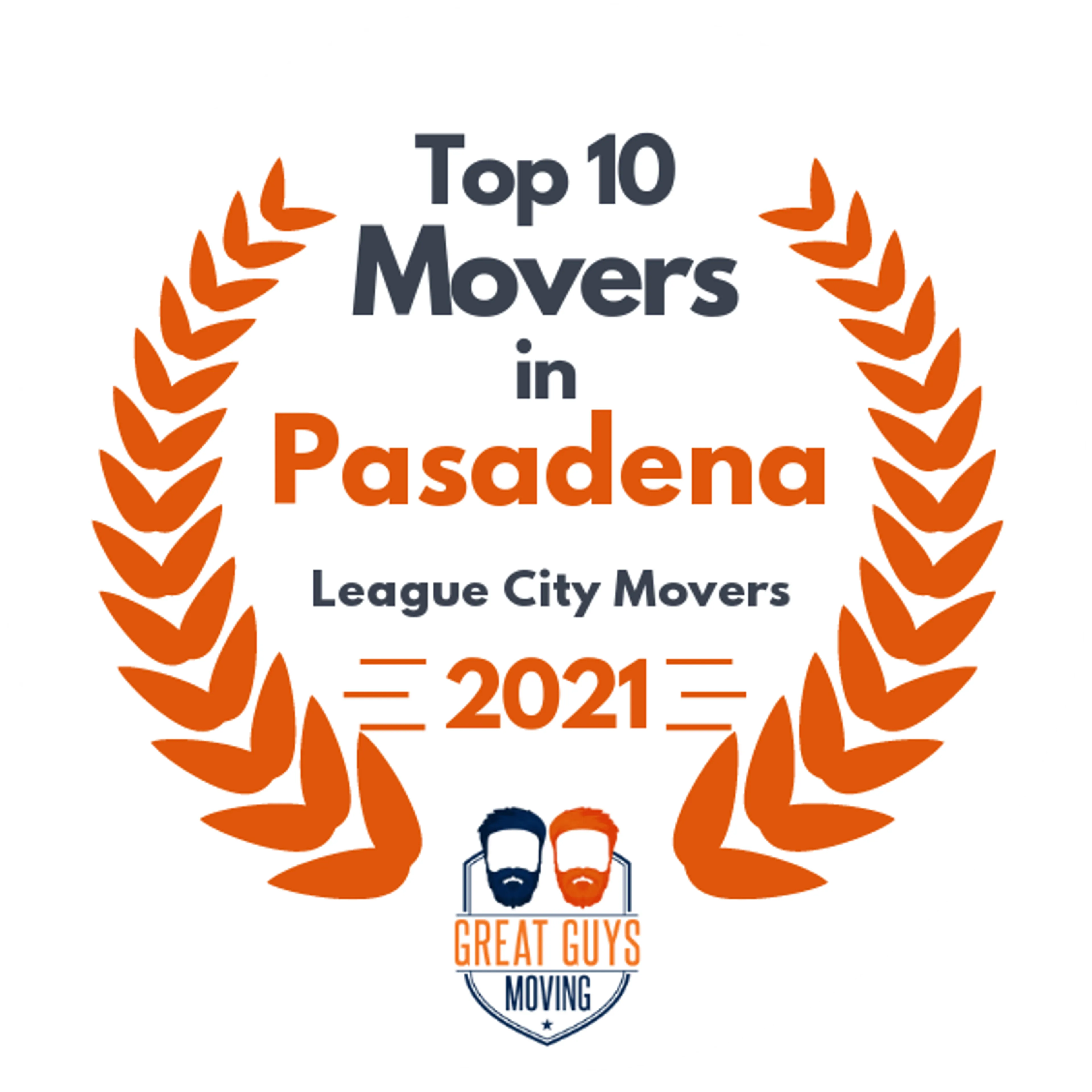 Top 10 Movers in Pasadena, TX 2021 award