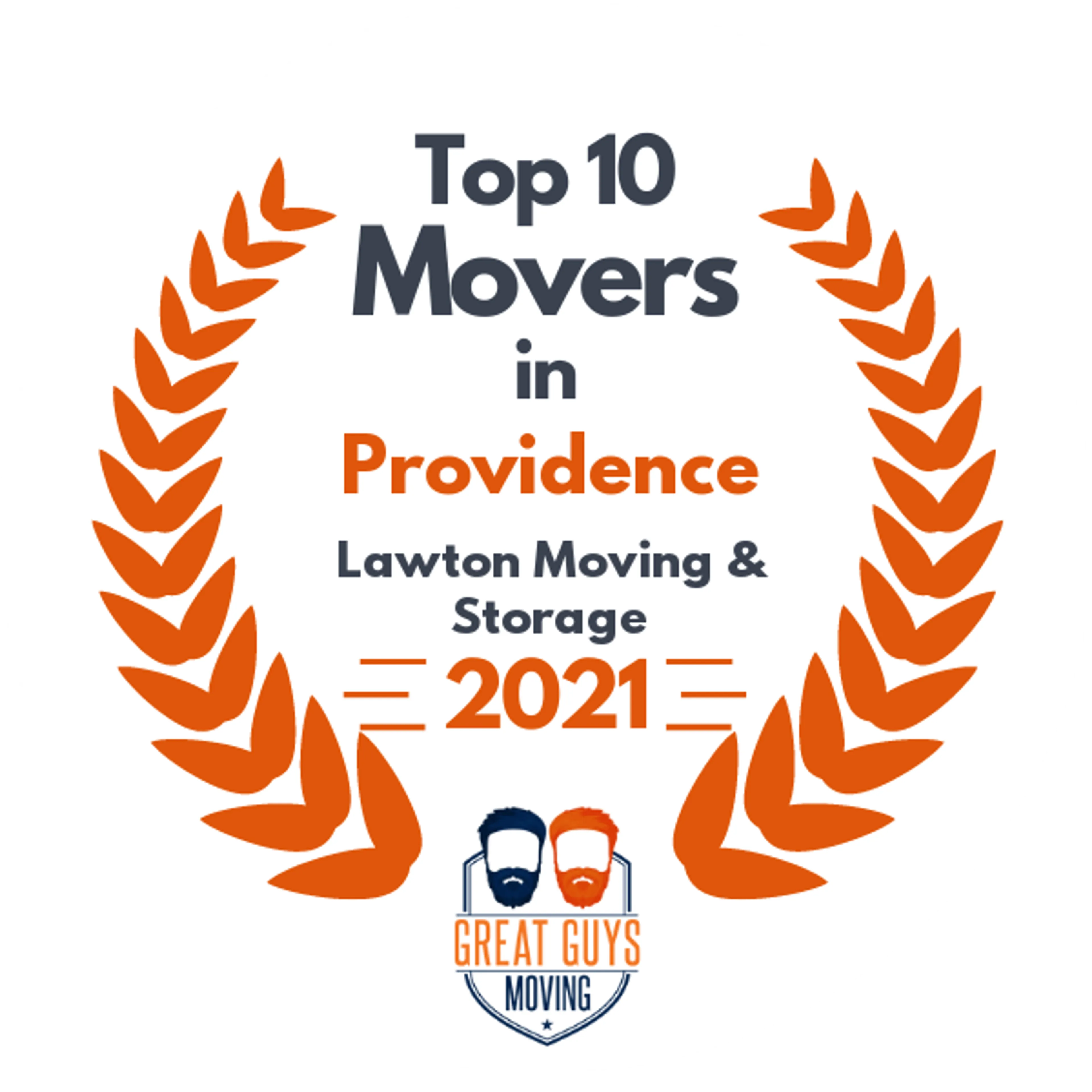 Top 10 Movers in Providence, RI 2021 award