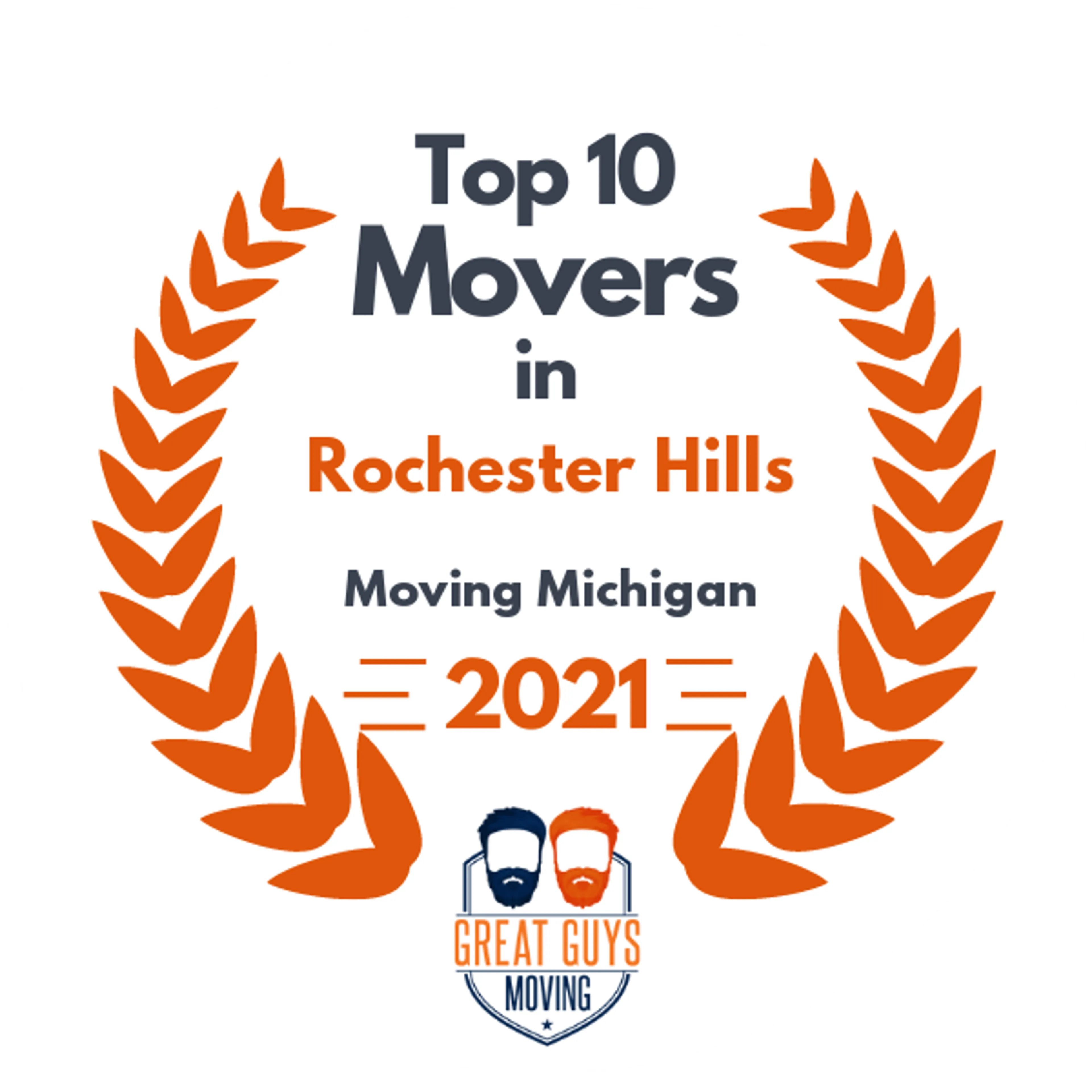 Top 10 Movers in Detroit, MI 2021 award