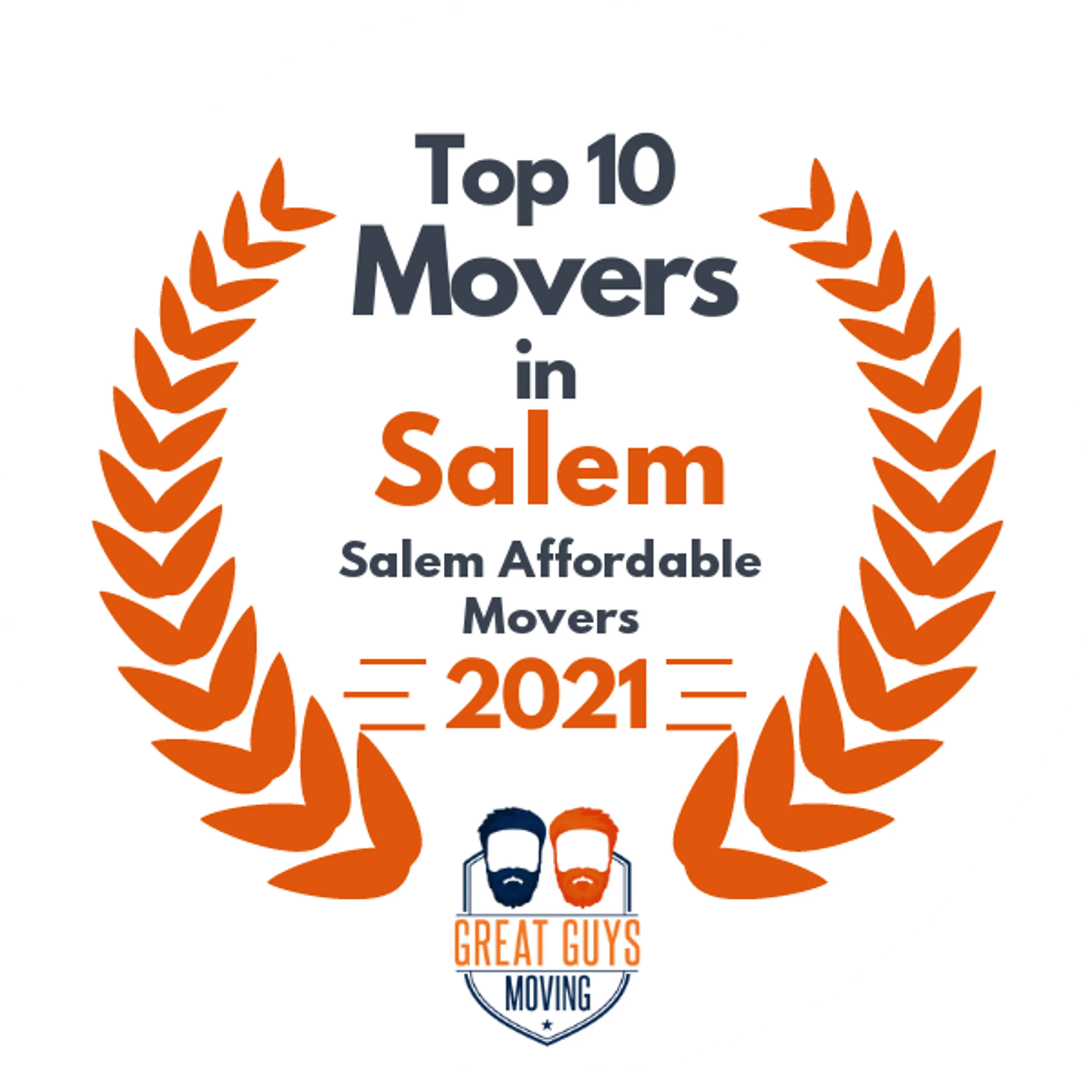 Top 10 Movers in Salem, OR 2021 award