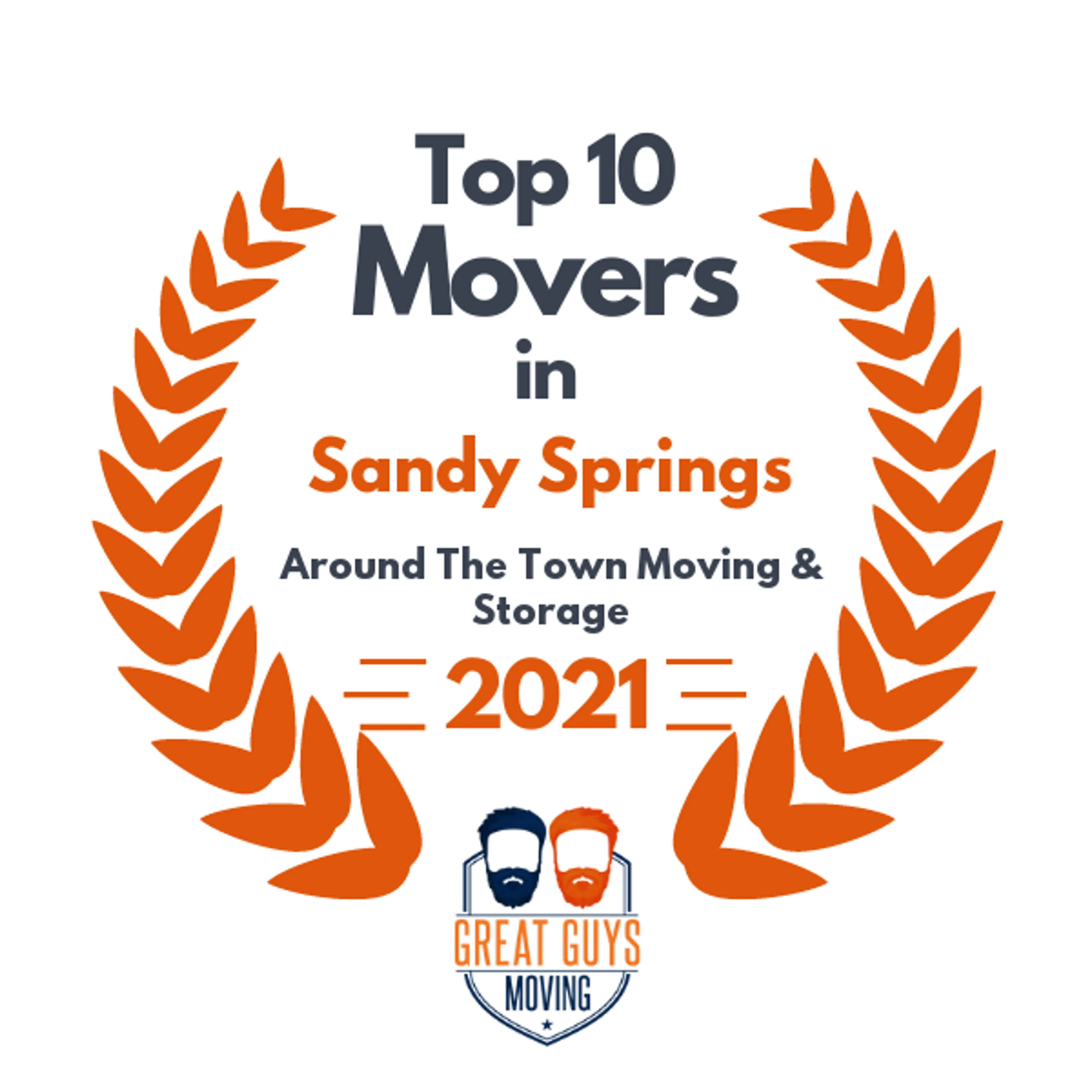 Top 10 Movers in Atlanta, GA 2021 award