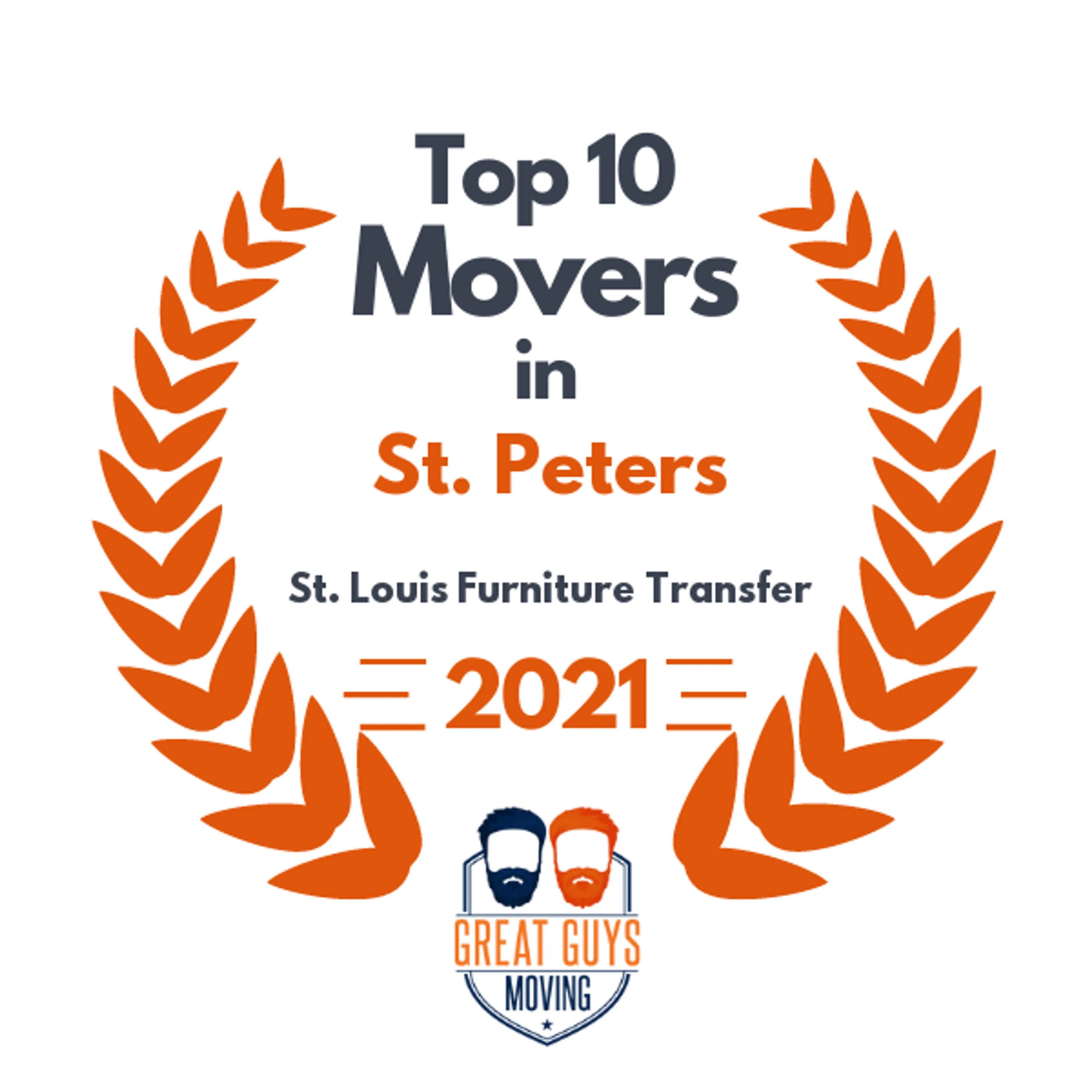 Top 10 Movers in St. Peters, MO 2021 award