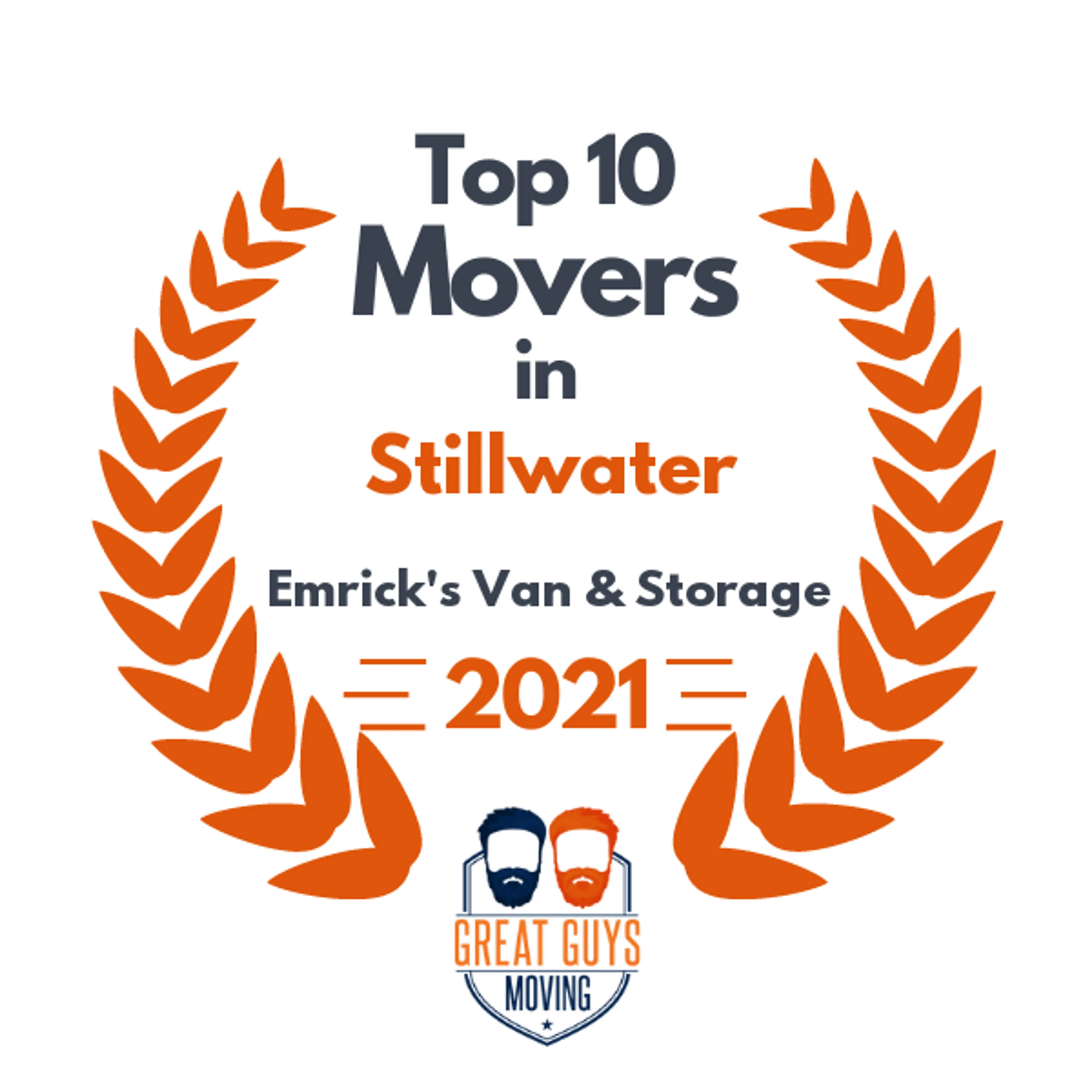 Top 10 Movers in Enid, OK 2021 award