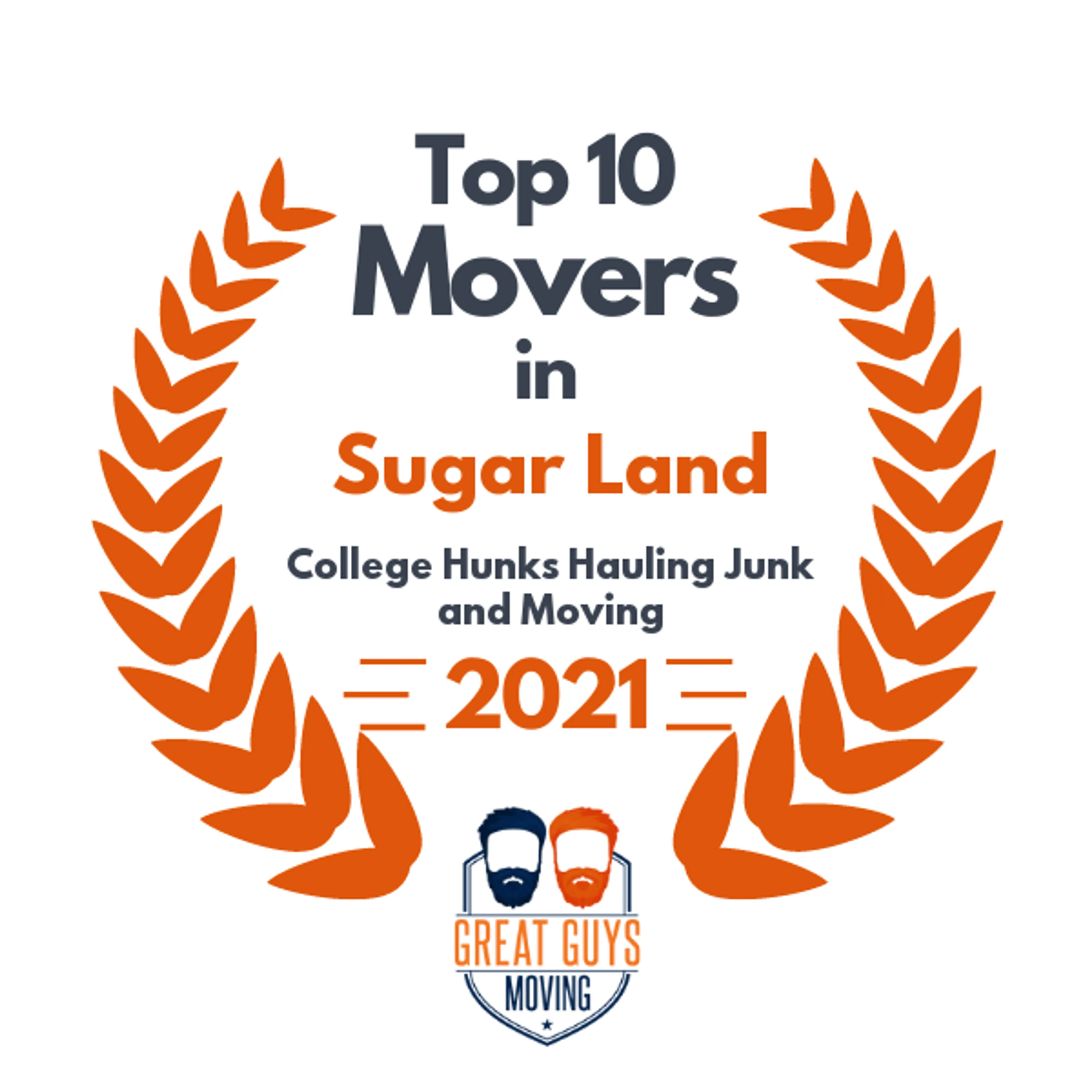 Top 10 Movers in Iowa Park, TX 2021 award