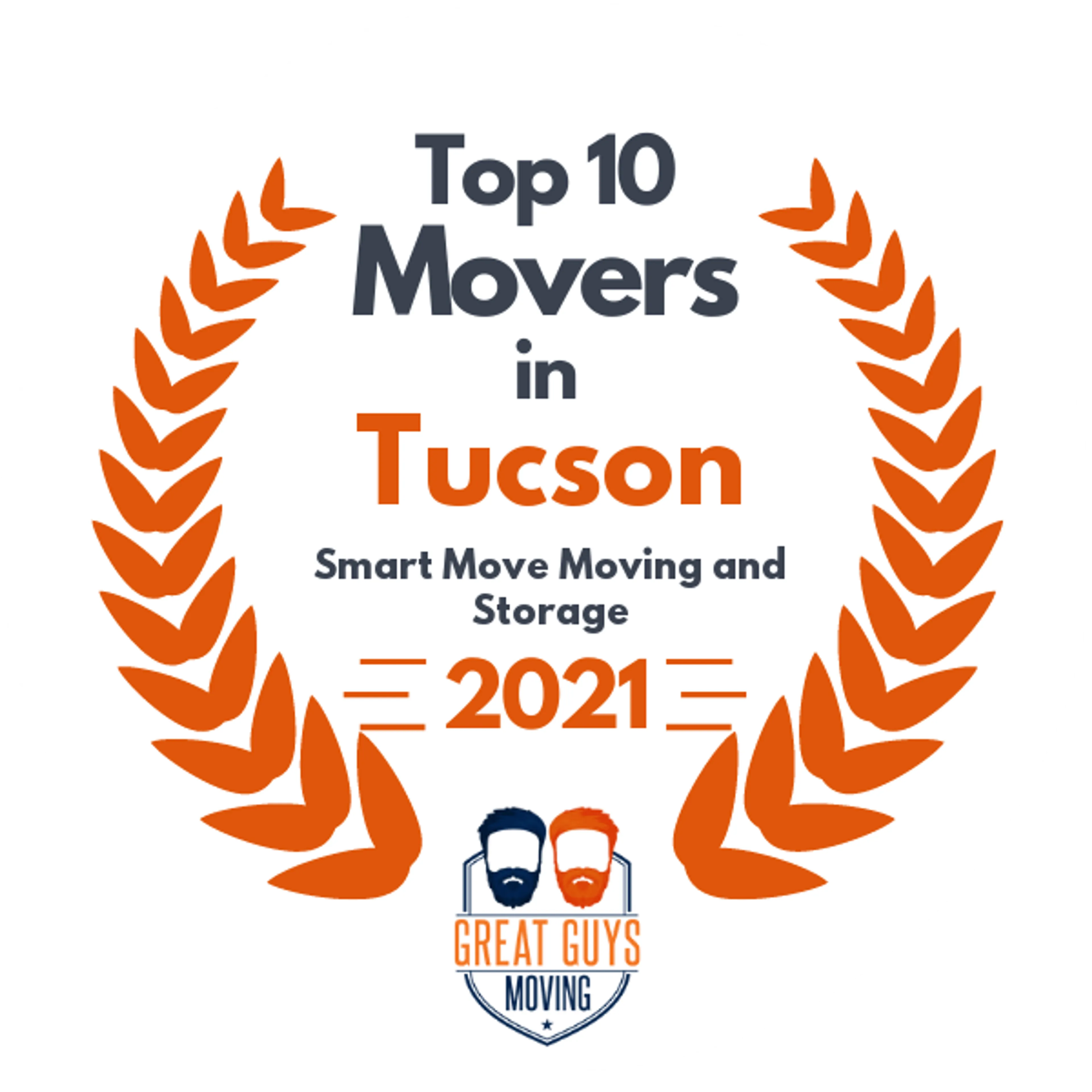 Top 10 Movers in Tucson, AZ 2021 award