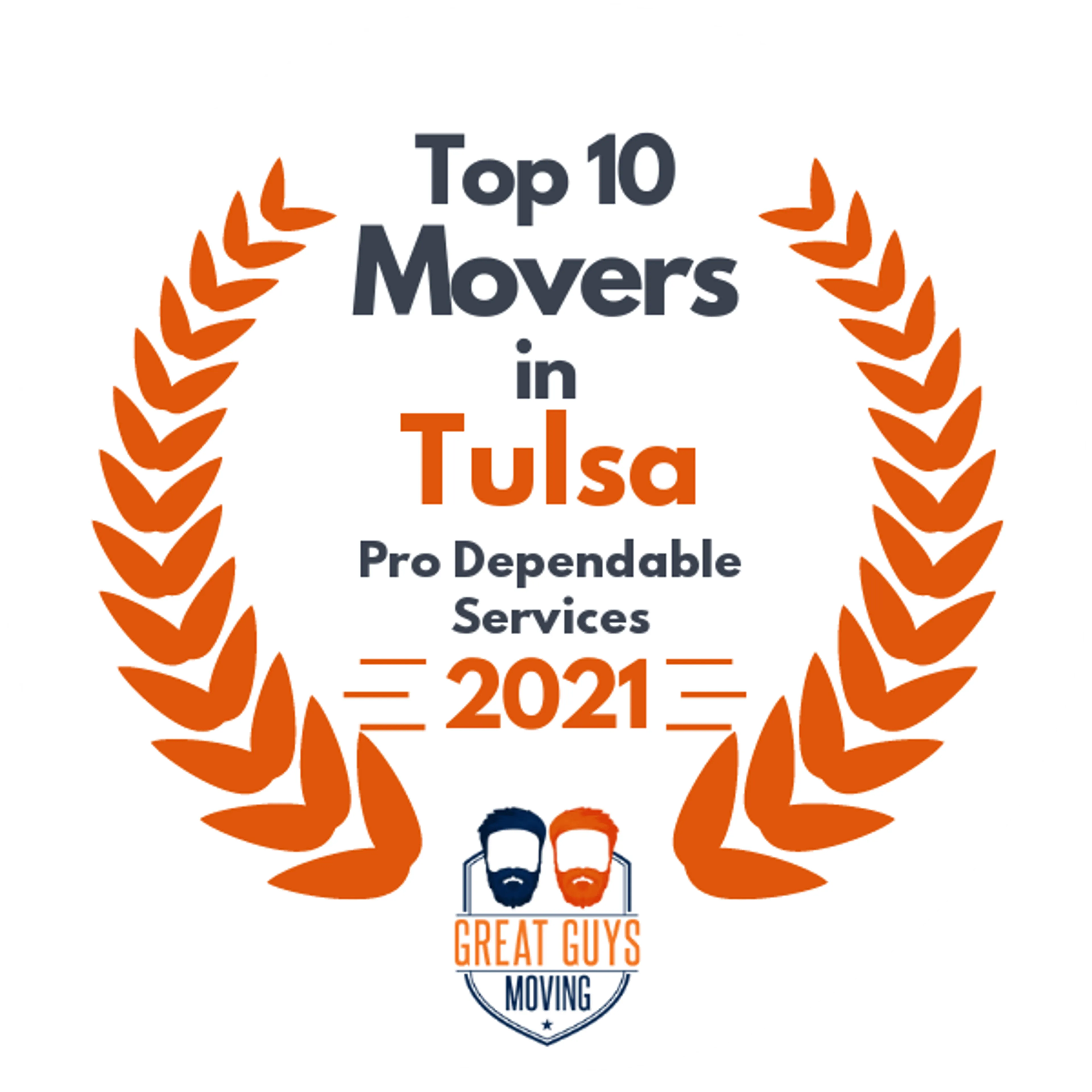 Top 10 Movers in Tulsa, OK 2021 award