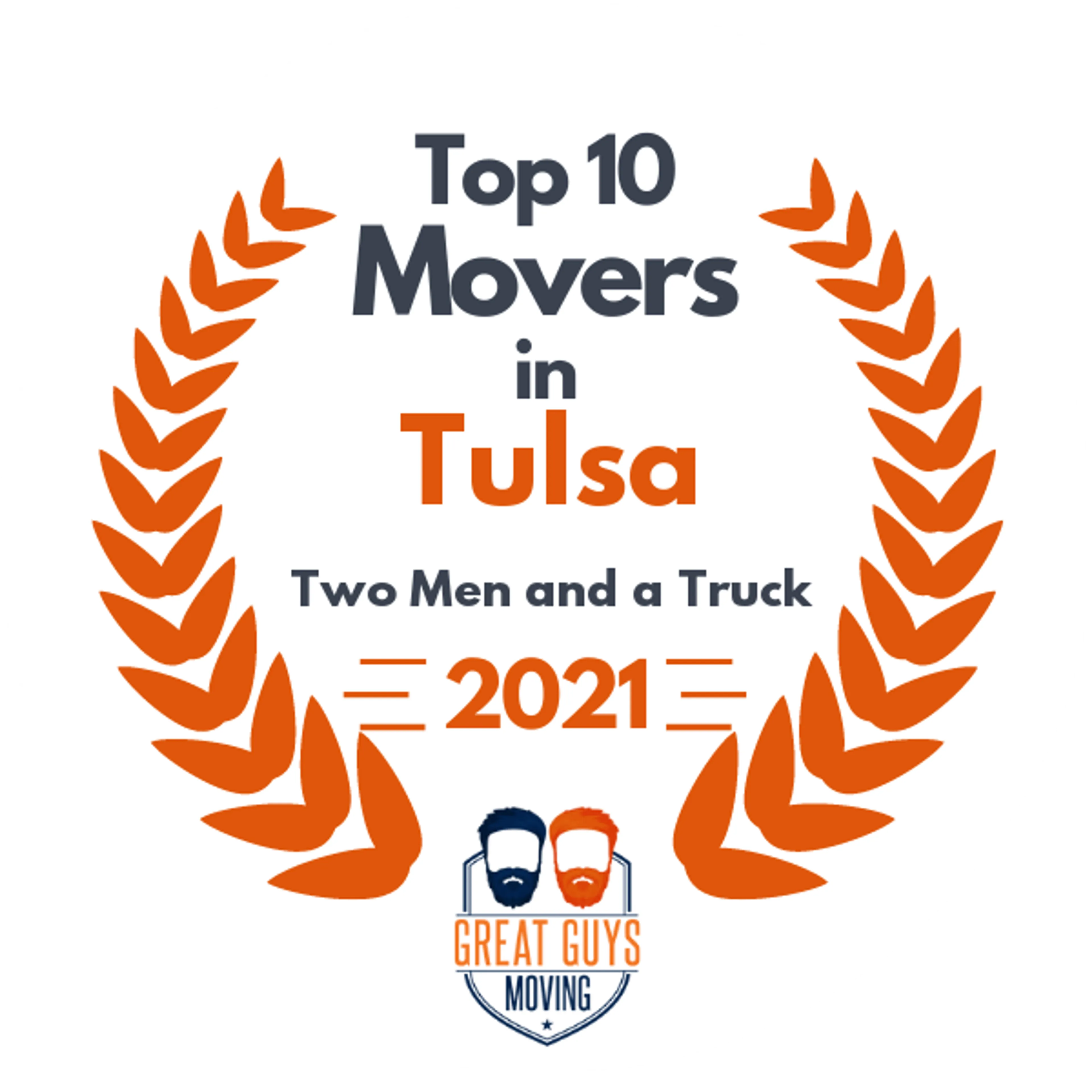 Top 10 Movers in Tulsa, OK 2021 award