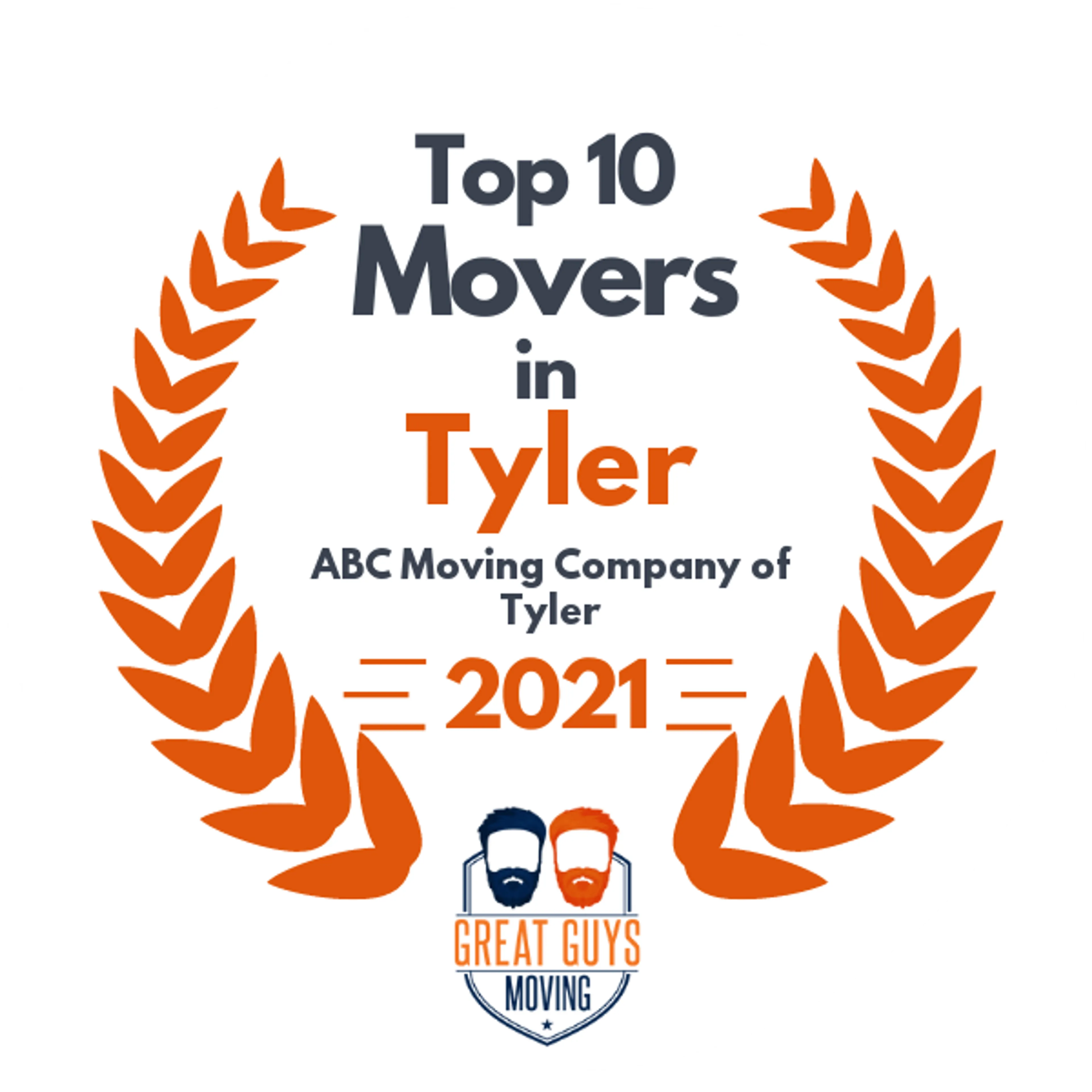 Top 10 Movers in Palestine, TX 2021 award