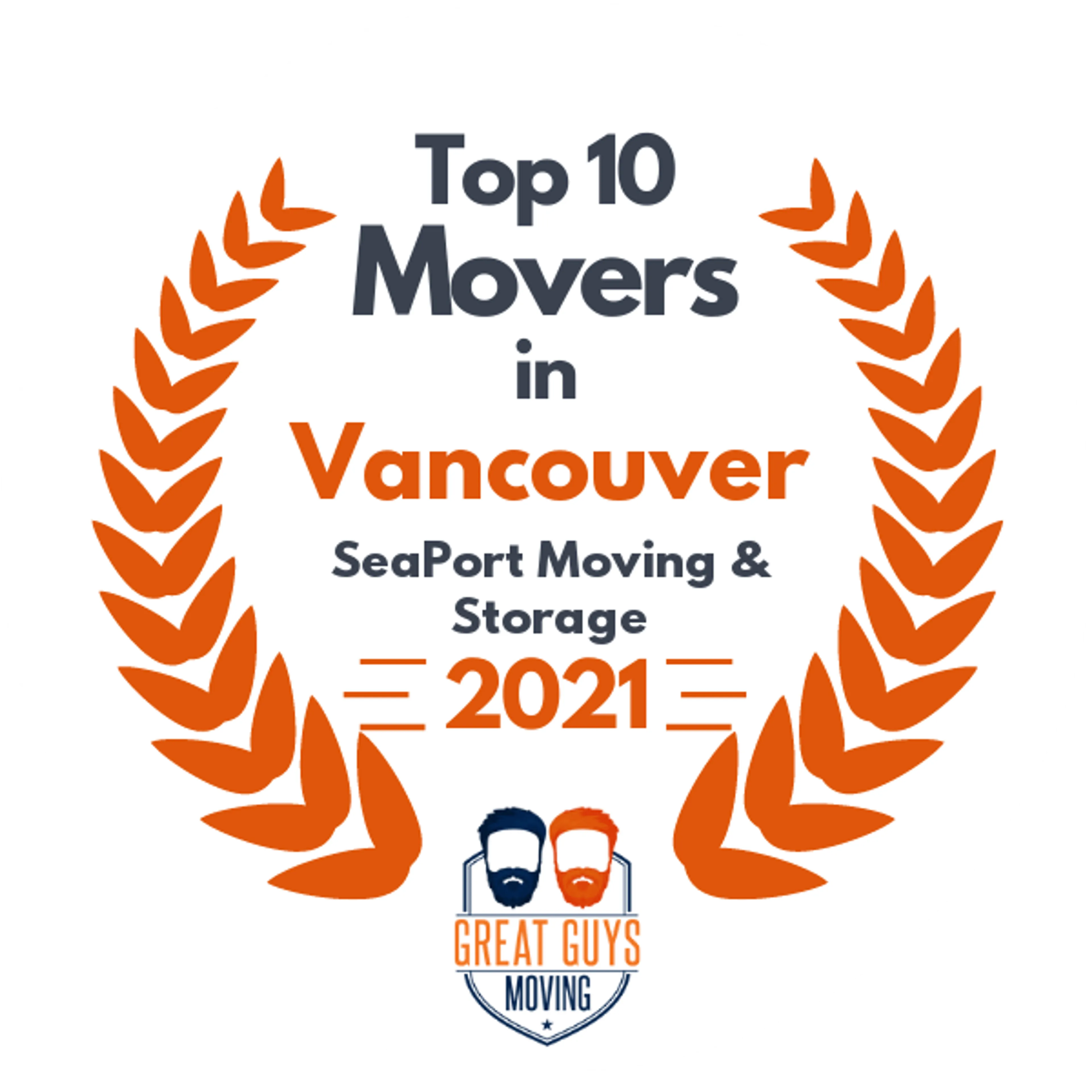 Top 10 Movers in Vancouver, WA 2021 award