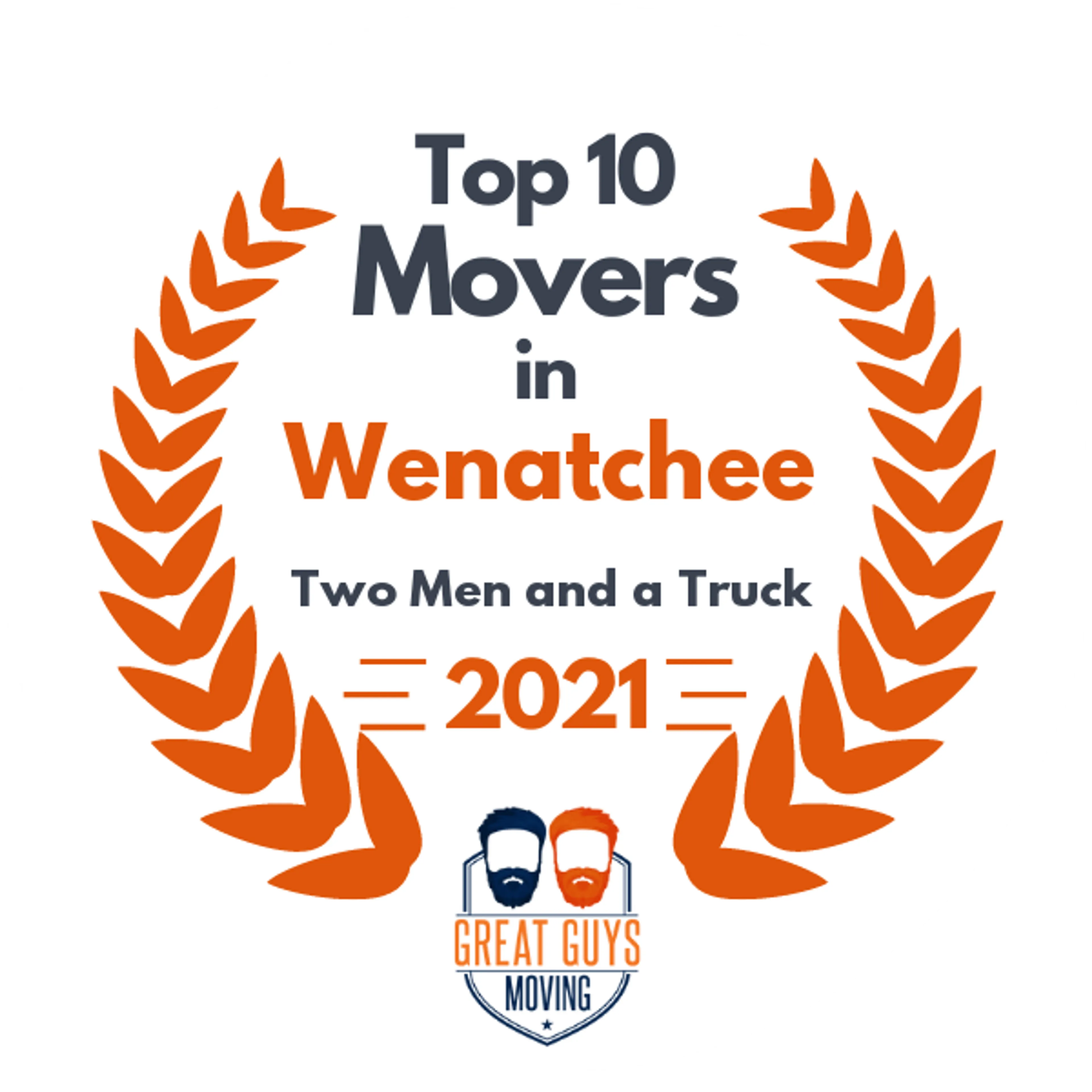 Top 10 Movers in Wenatchee, WA 2021 award