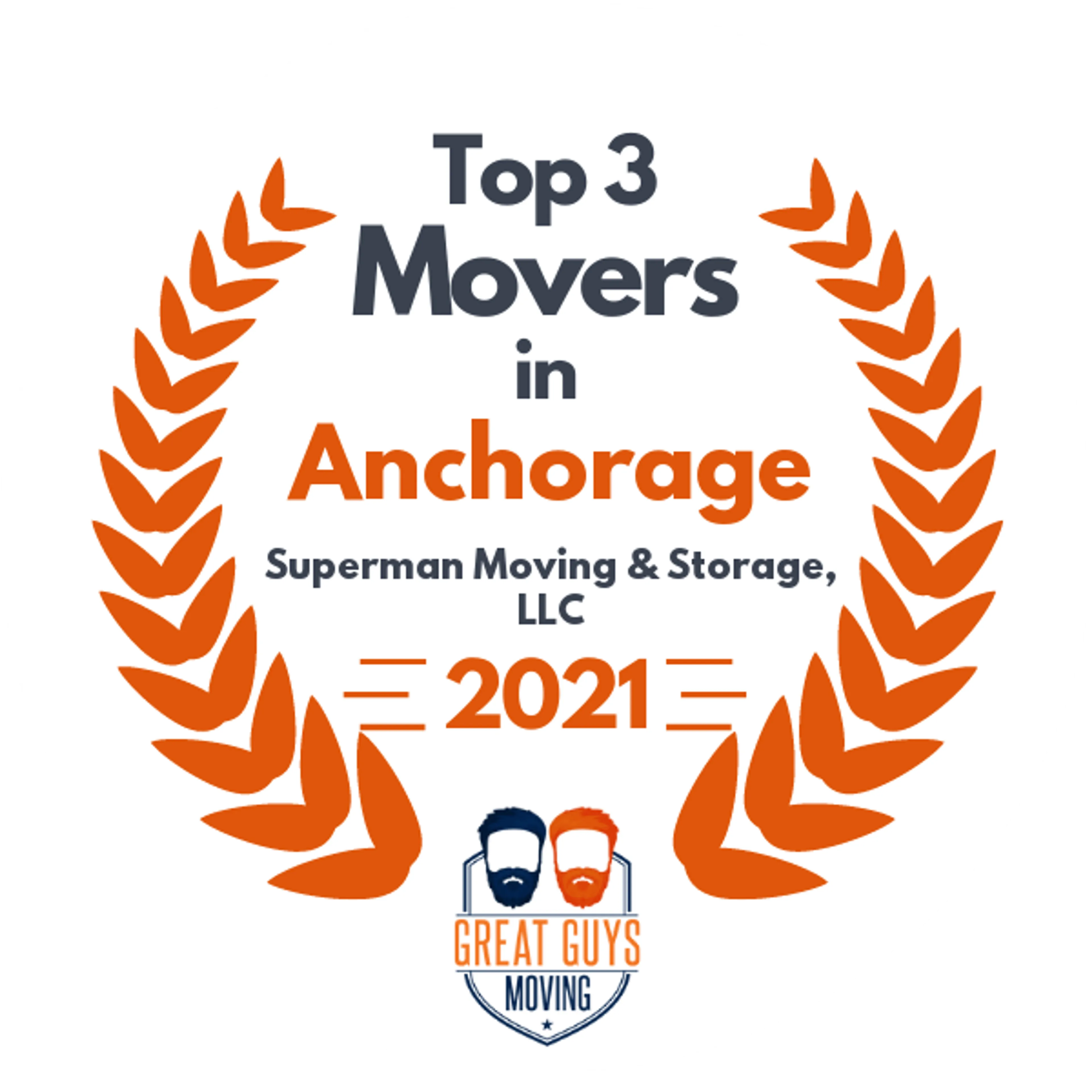 Top 3 Movers in Anchorage, AK 2021 award