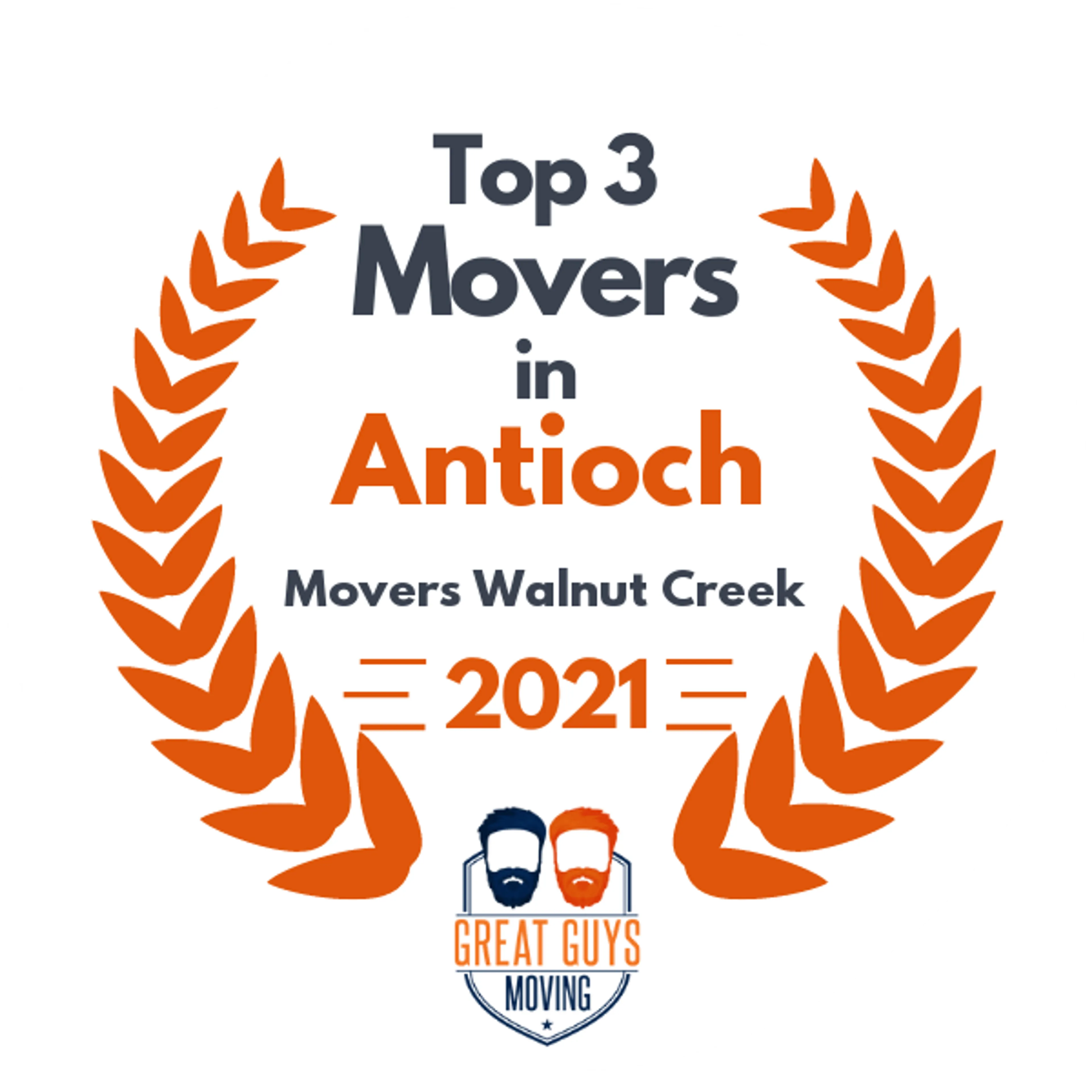 Top 3 Movers in Concord, CA 2021 award