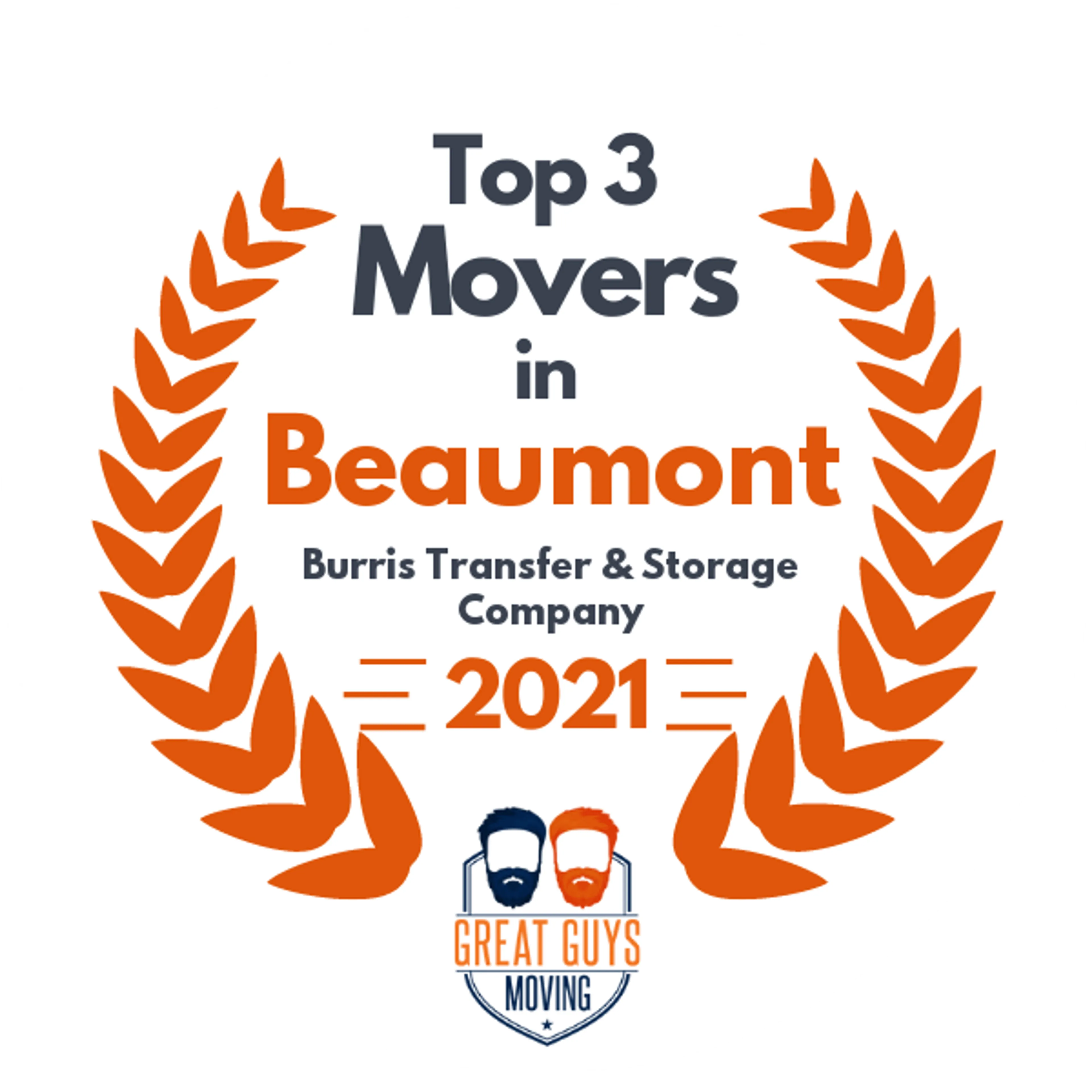 Top 3 Movers in Pasadena, TX 2021 award