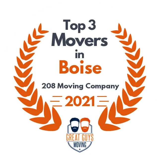 Top 3 Movers in Boise, ID 2021 award