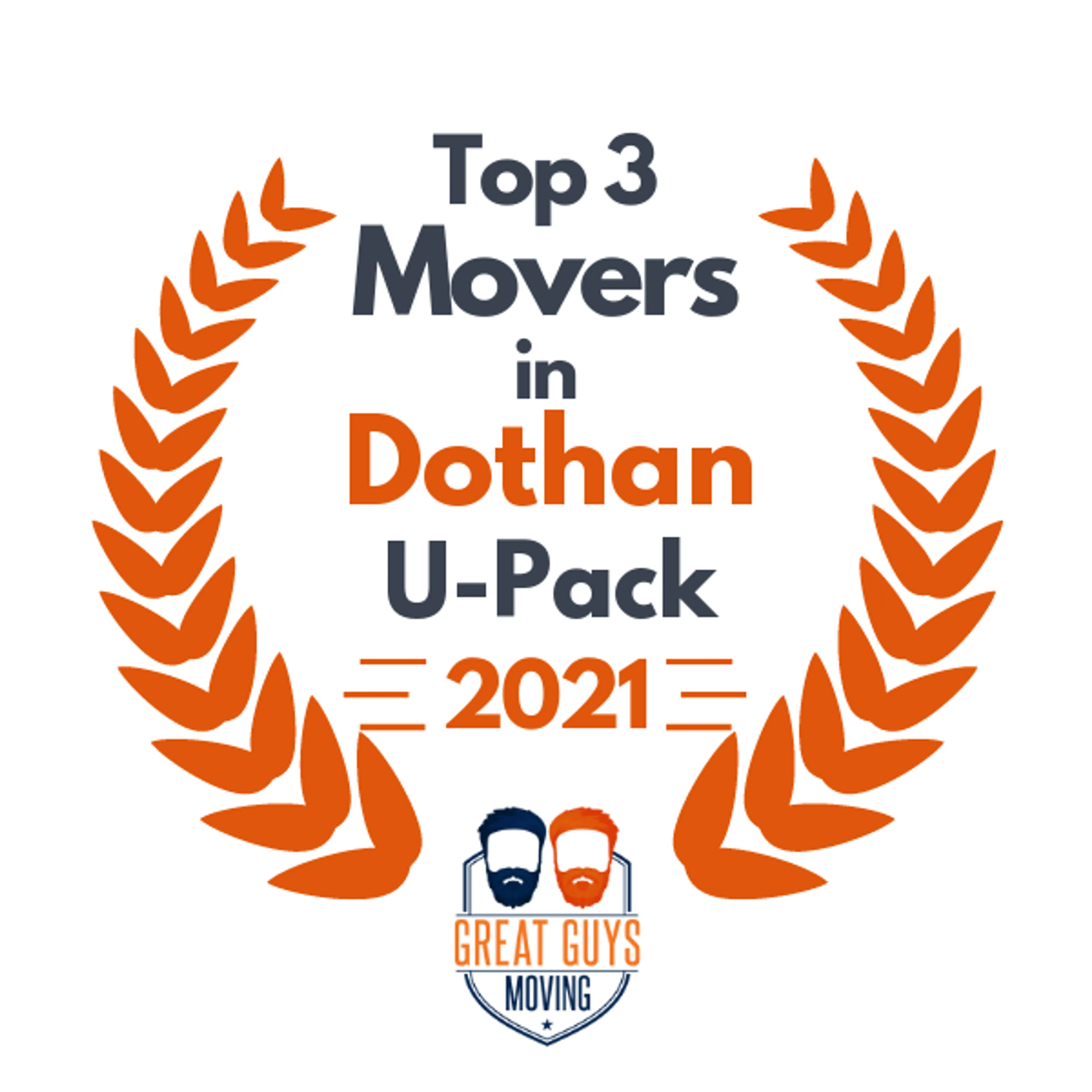 Top 3 Movers in Dothan, AL 2021 award