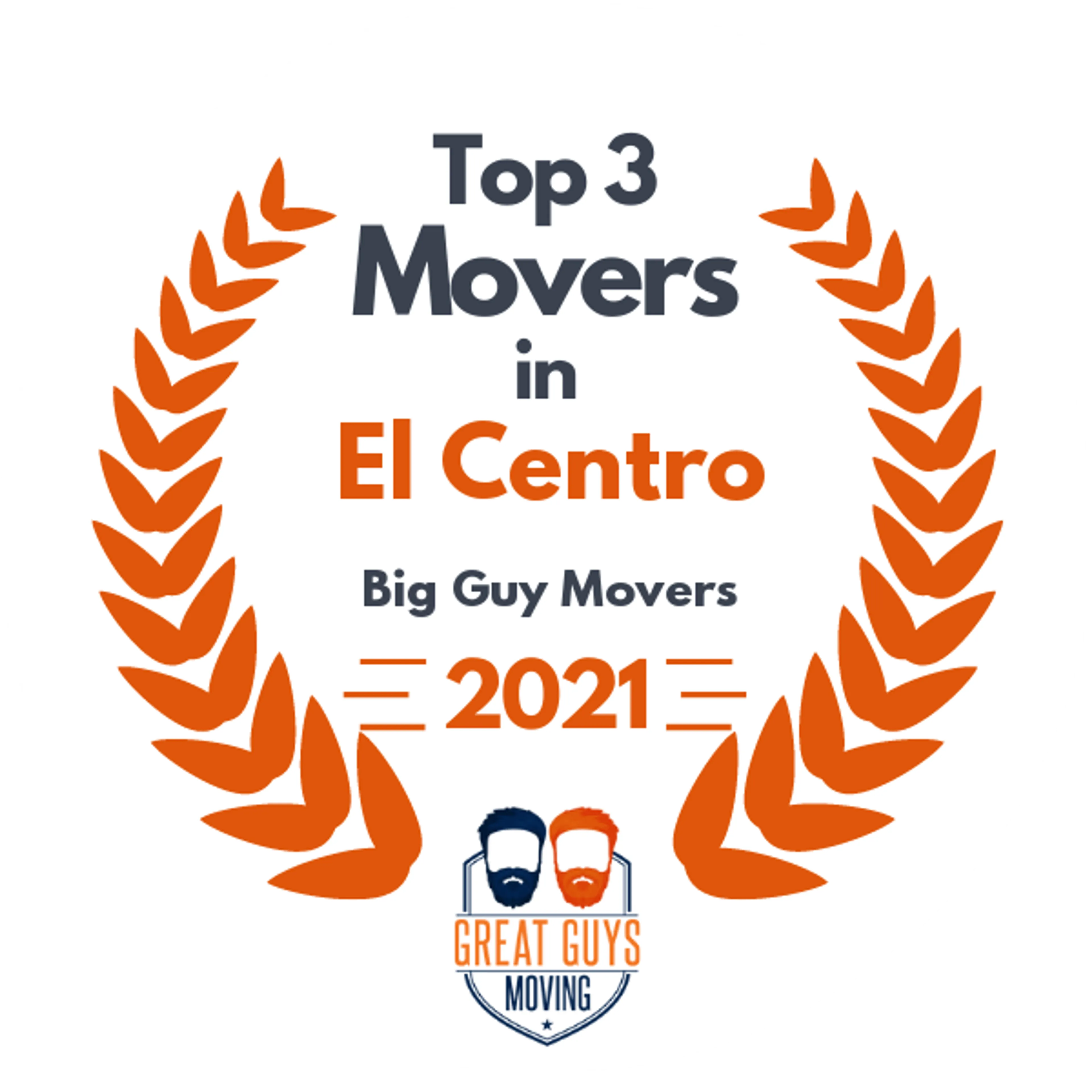 Top 3 Movers in El Centro, CA 2021 award