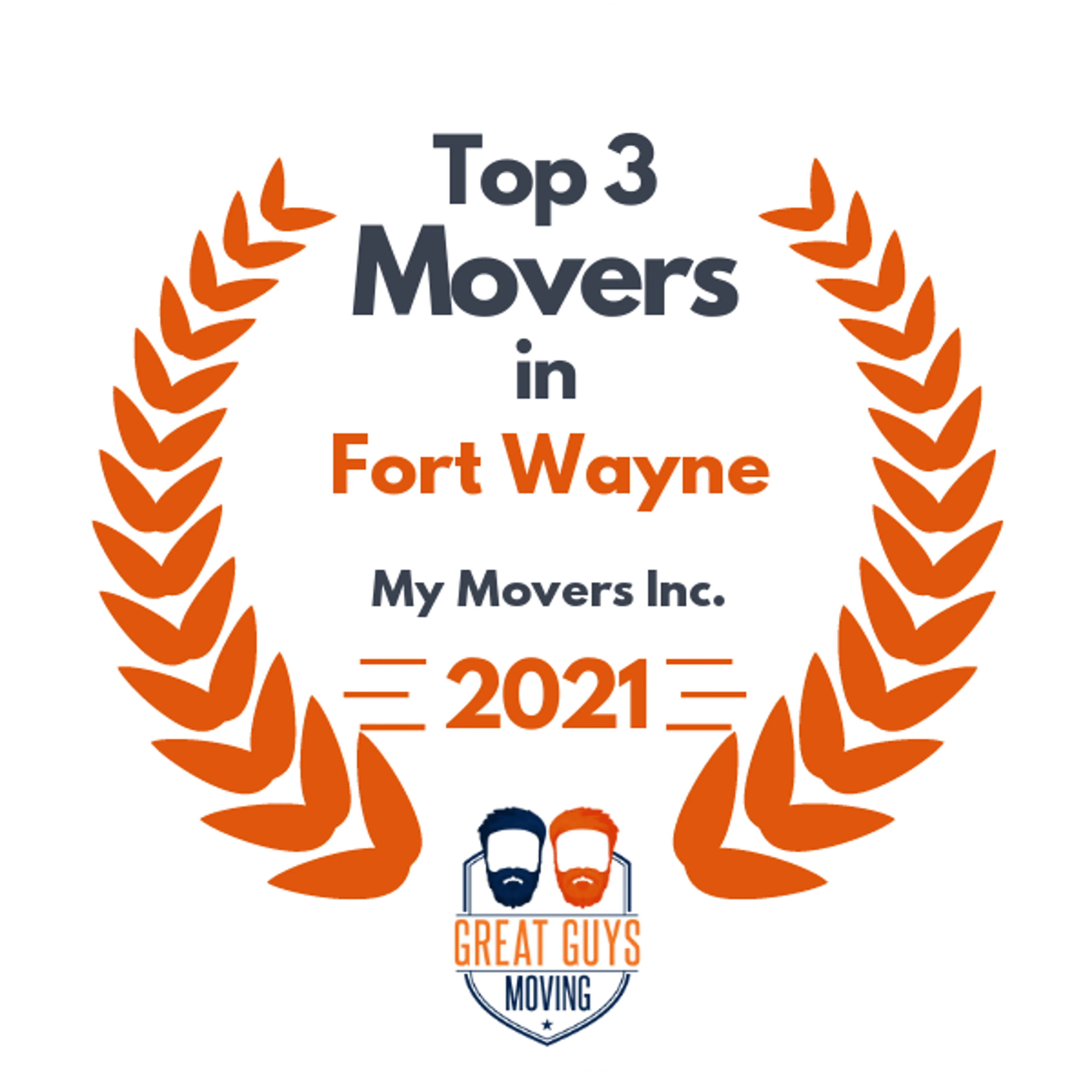 Top 3 Movers in Fort Wayne, IN 2021 award