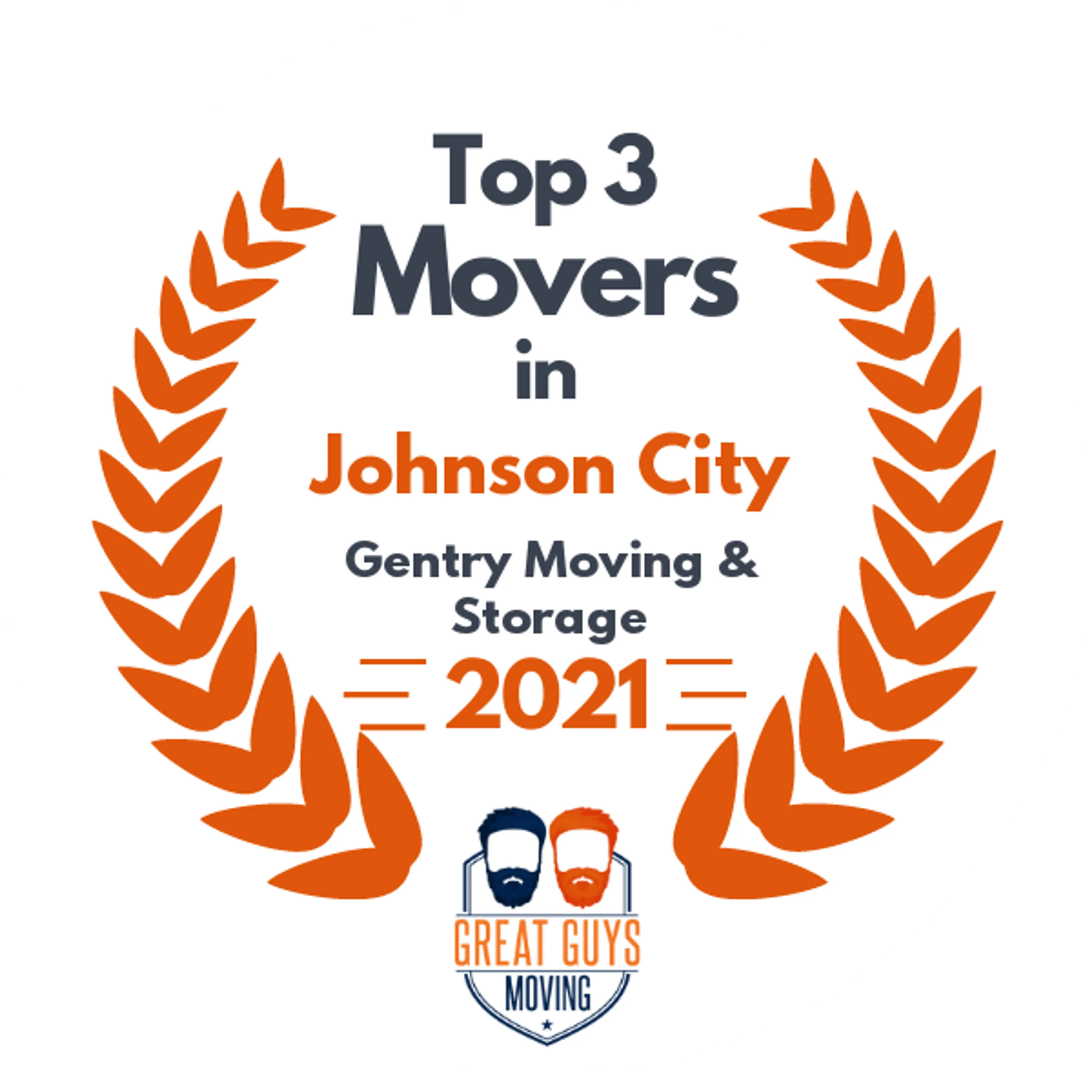 Top 3 Movers in Johnson City, TN 2021 award