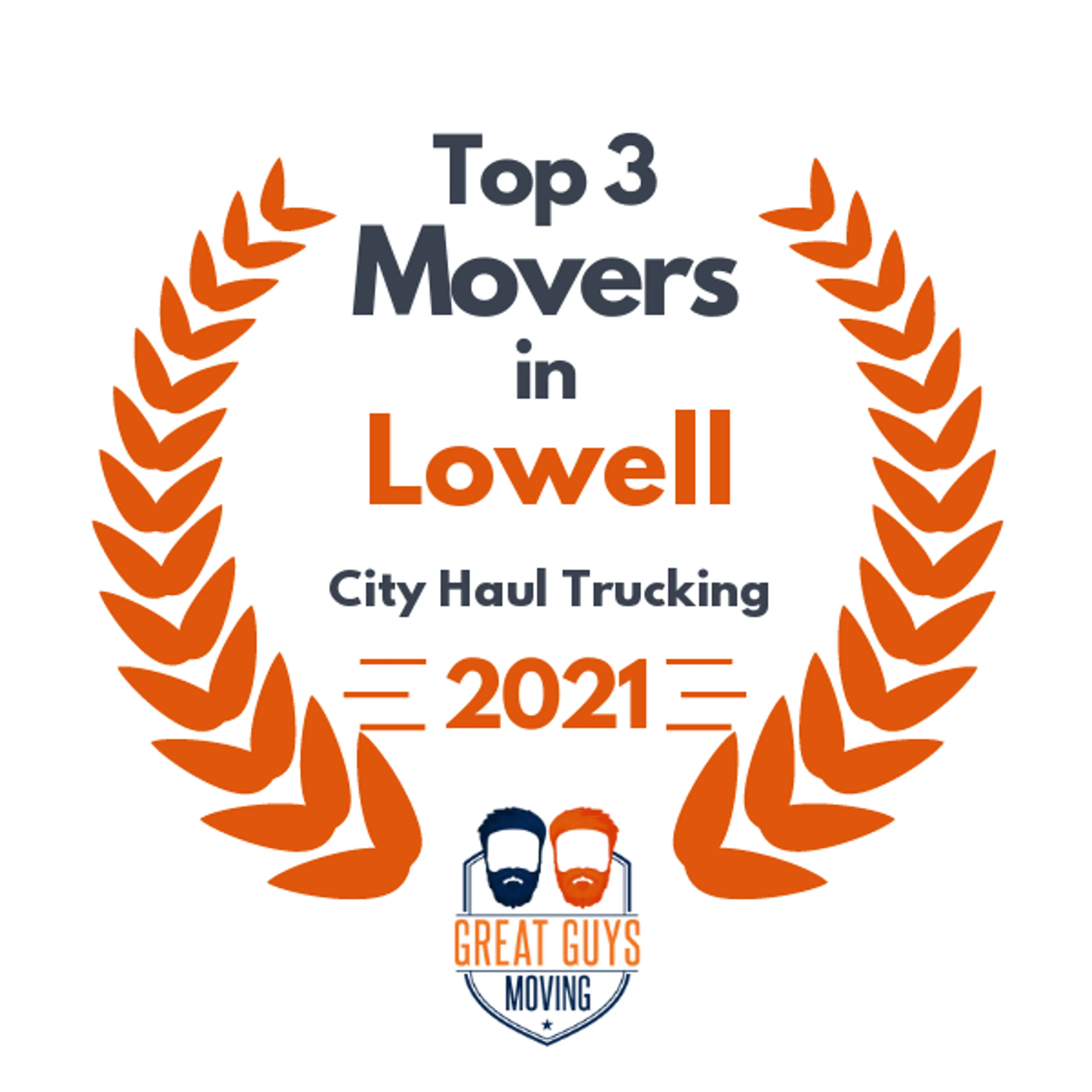 Top 3 Movers in Lowell, MA 2021 award
