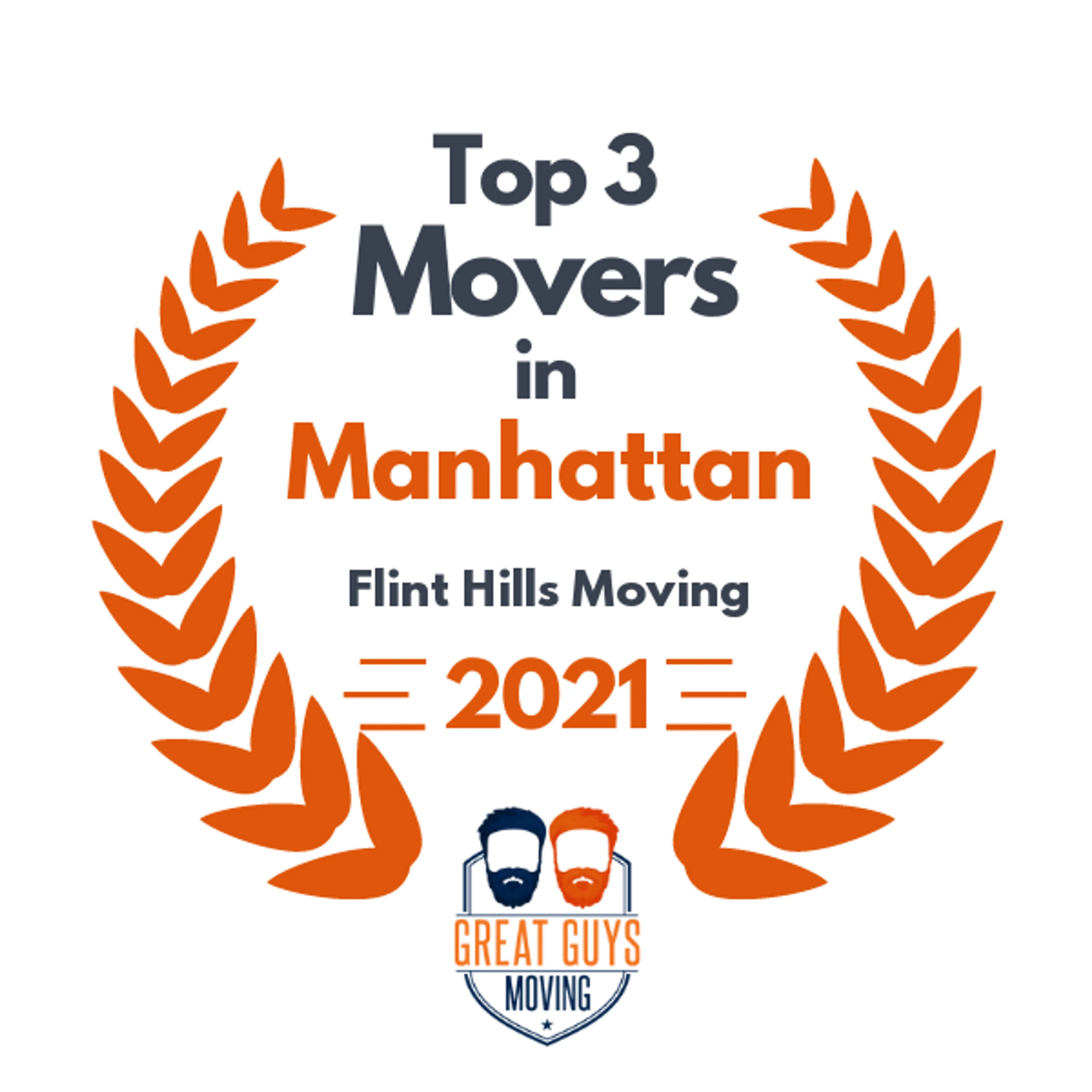 Top 3 Movers in Manhattan, KS 2021 award
