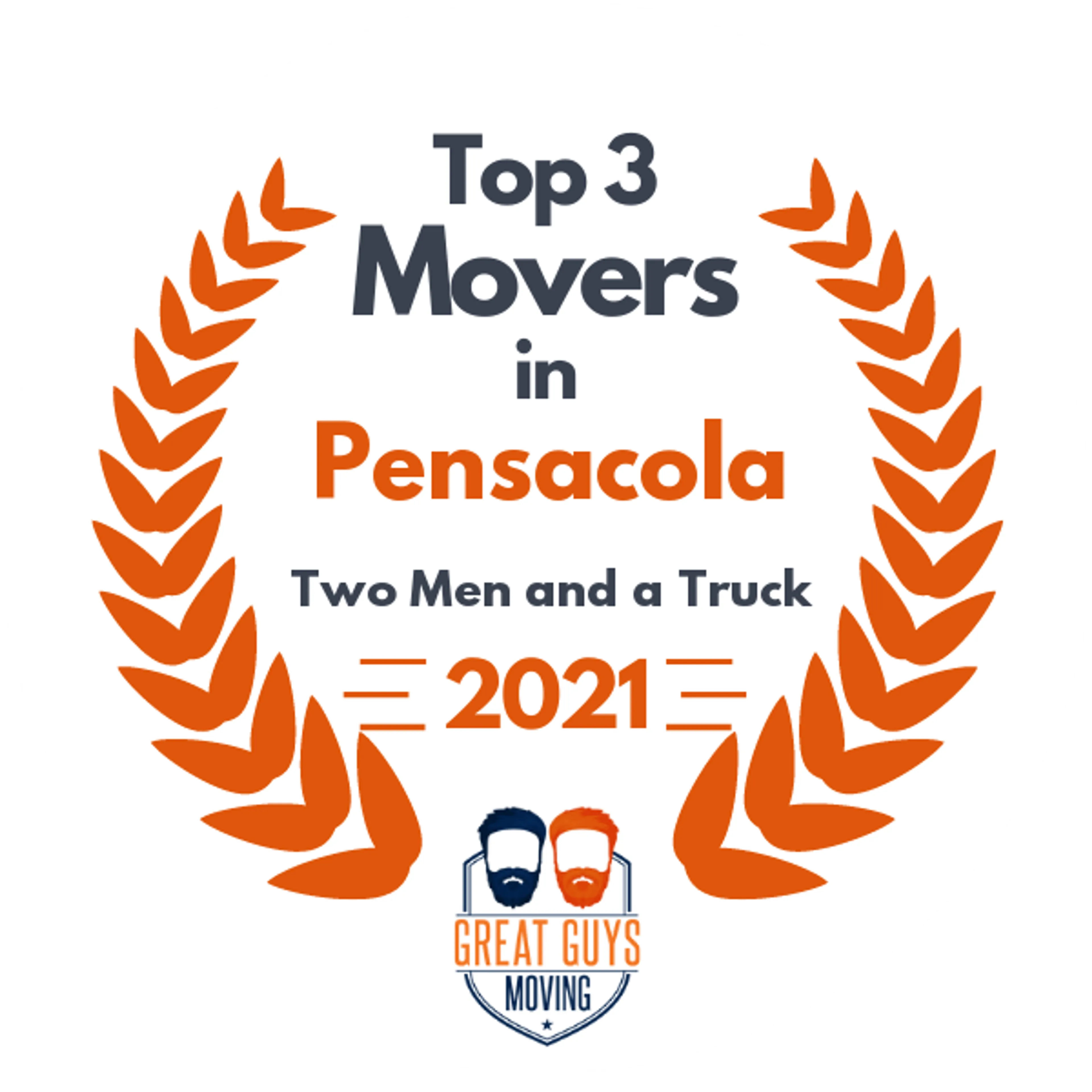 Top 3 Movers in Pensacola, FL 2021 award