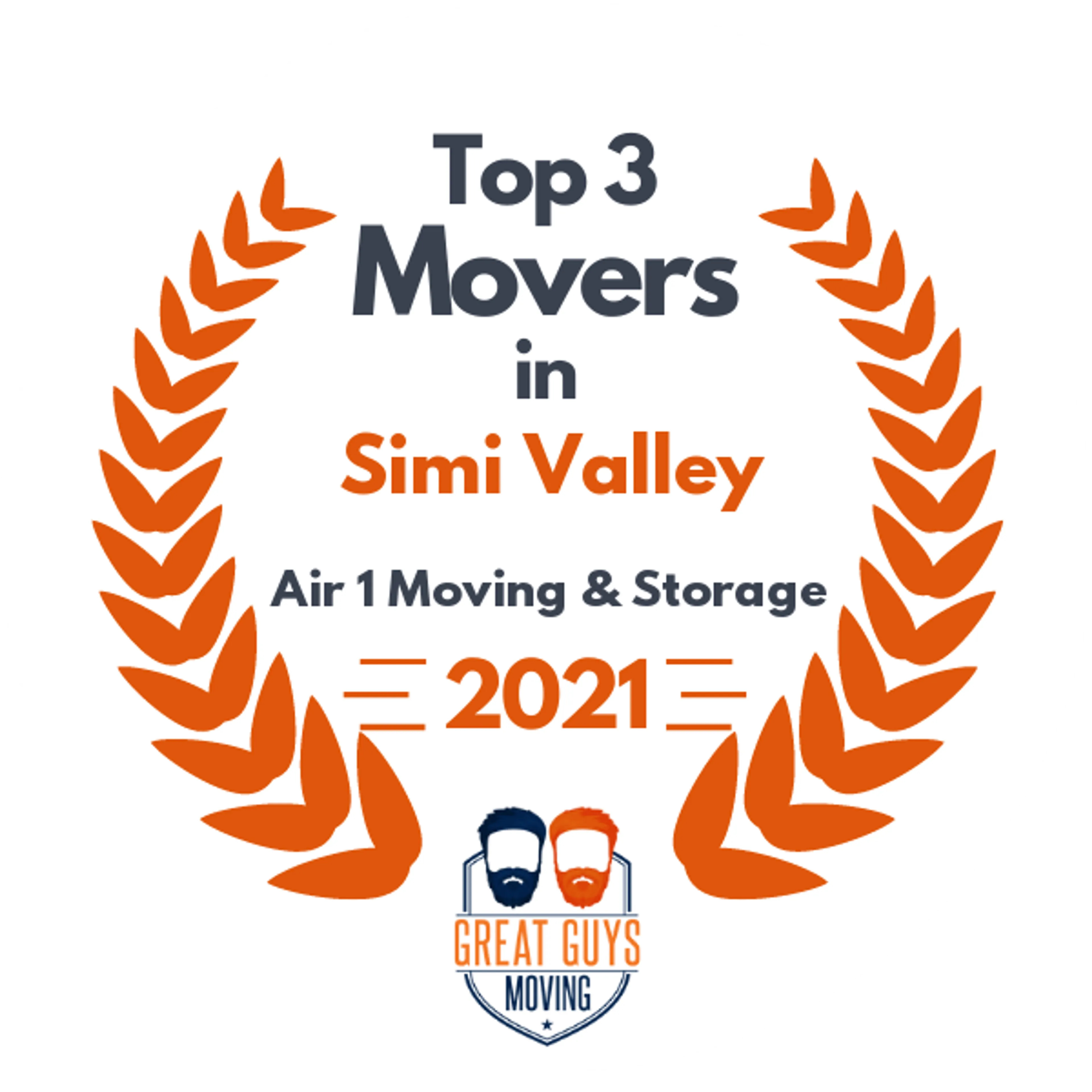 Top 3 Movers in Santa Clarita, CA 2021 award