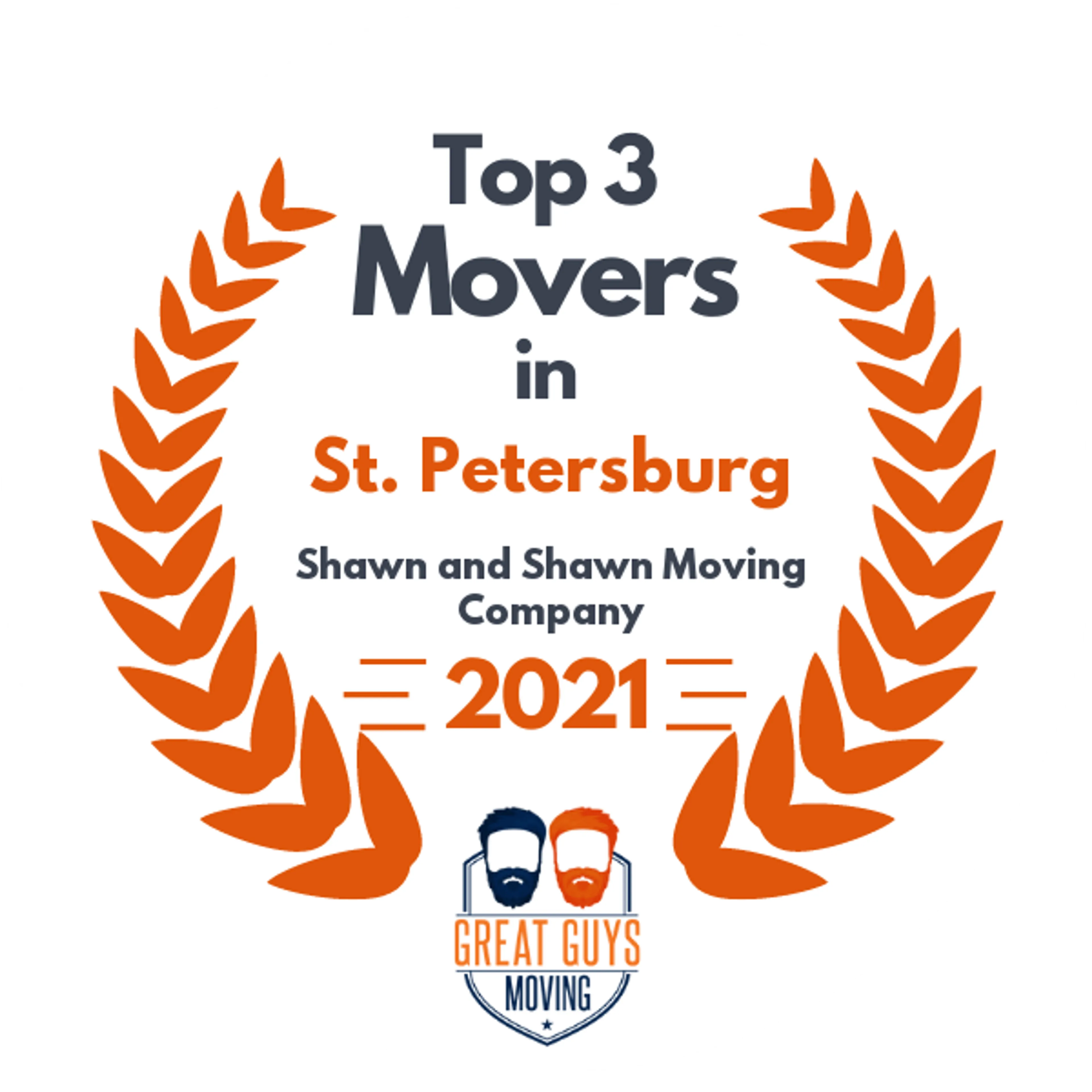 Top 3 Movers in St. Petersburg, FL 2021 award