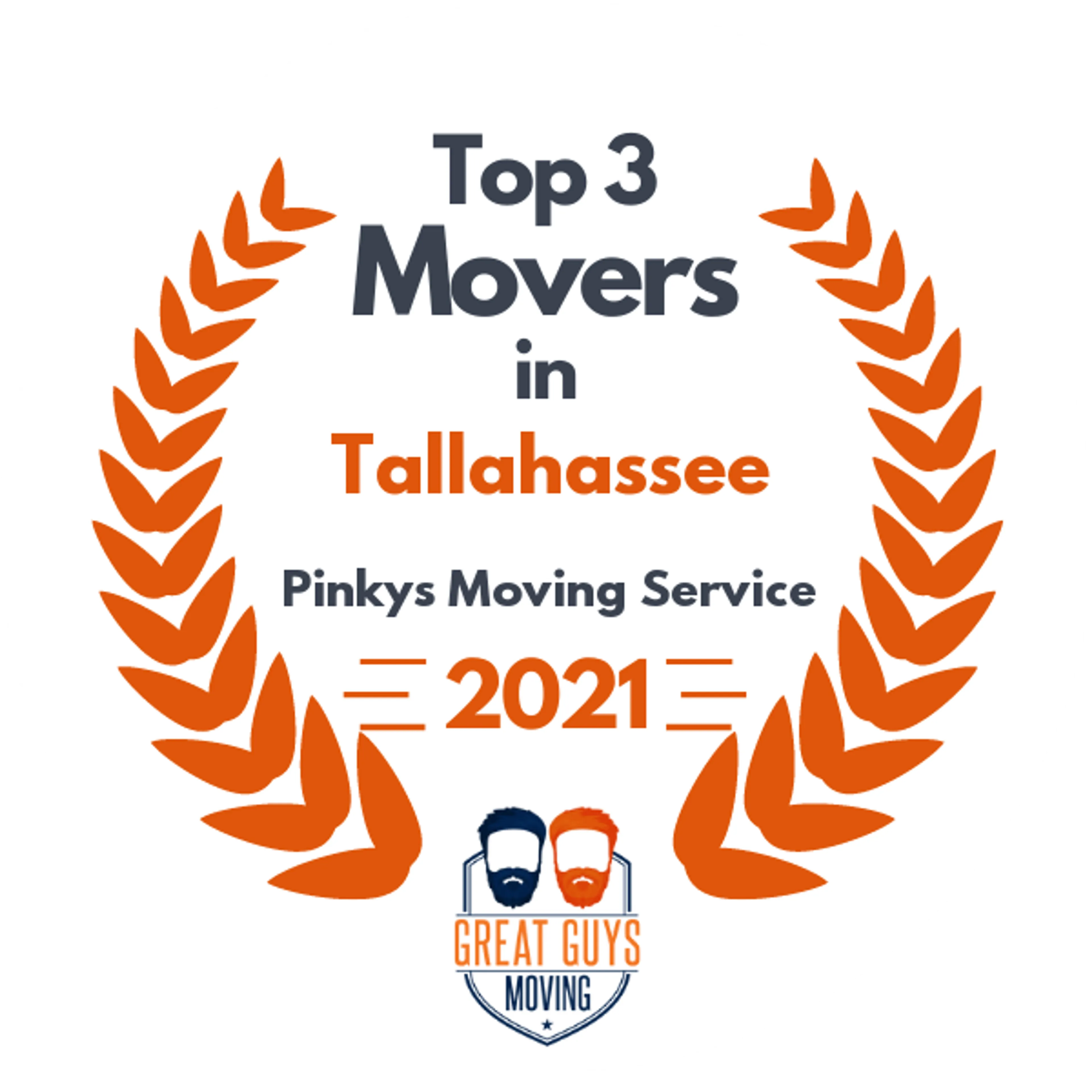 Top 3 Movers in Tallahassee, FL 2021 award