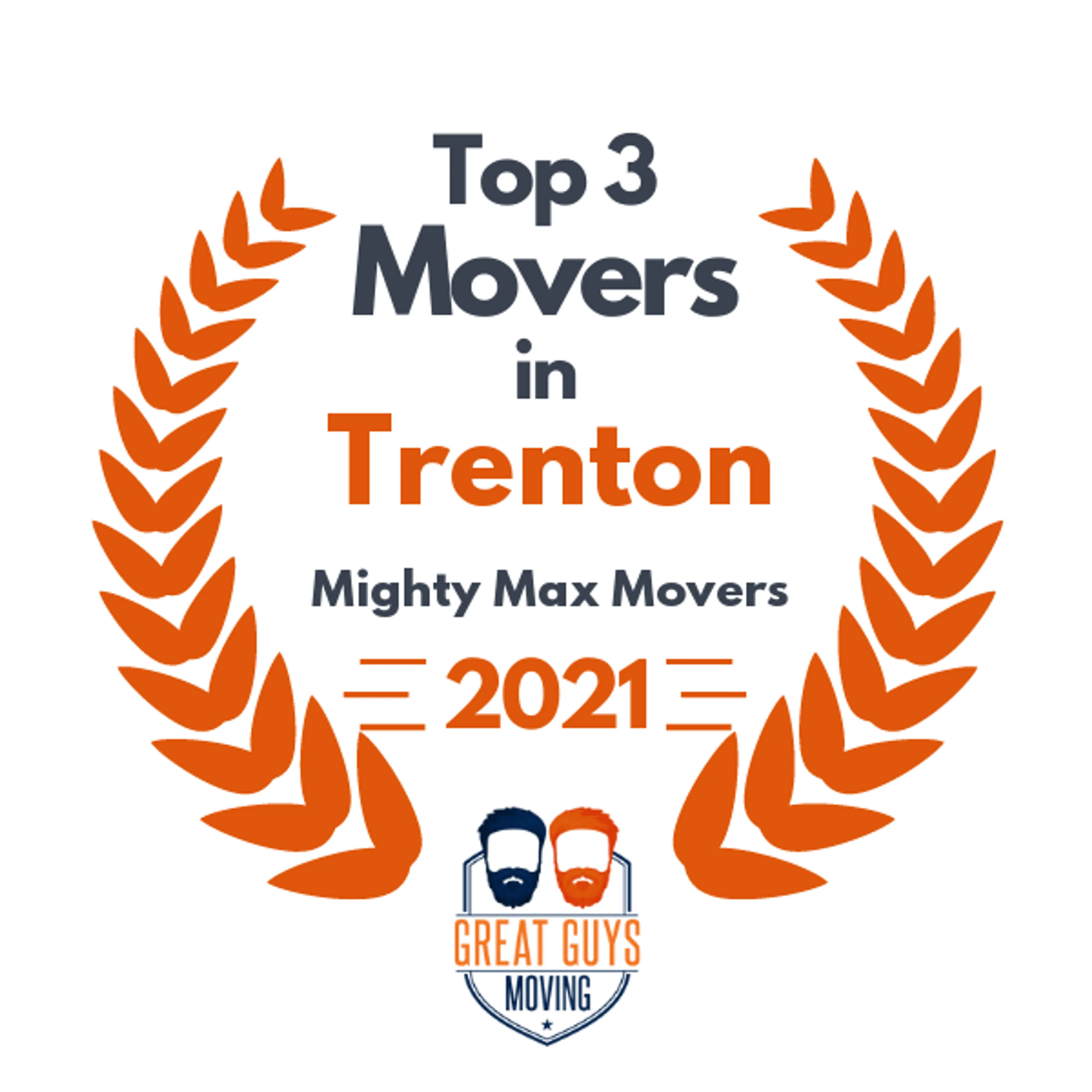 Top 3 Movers in Trenton, NJ 2021 award