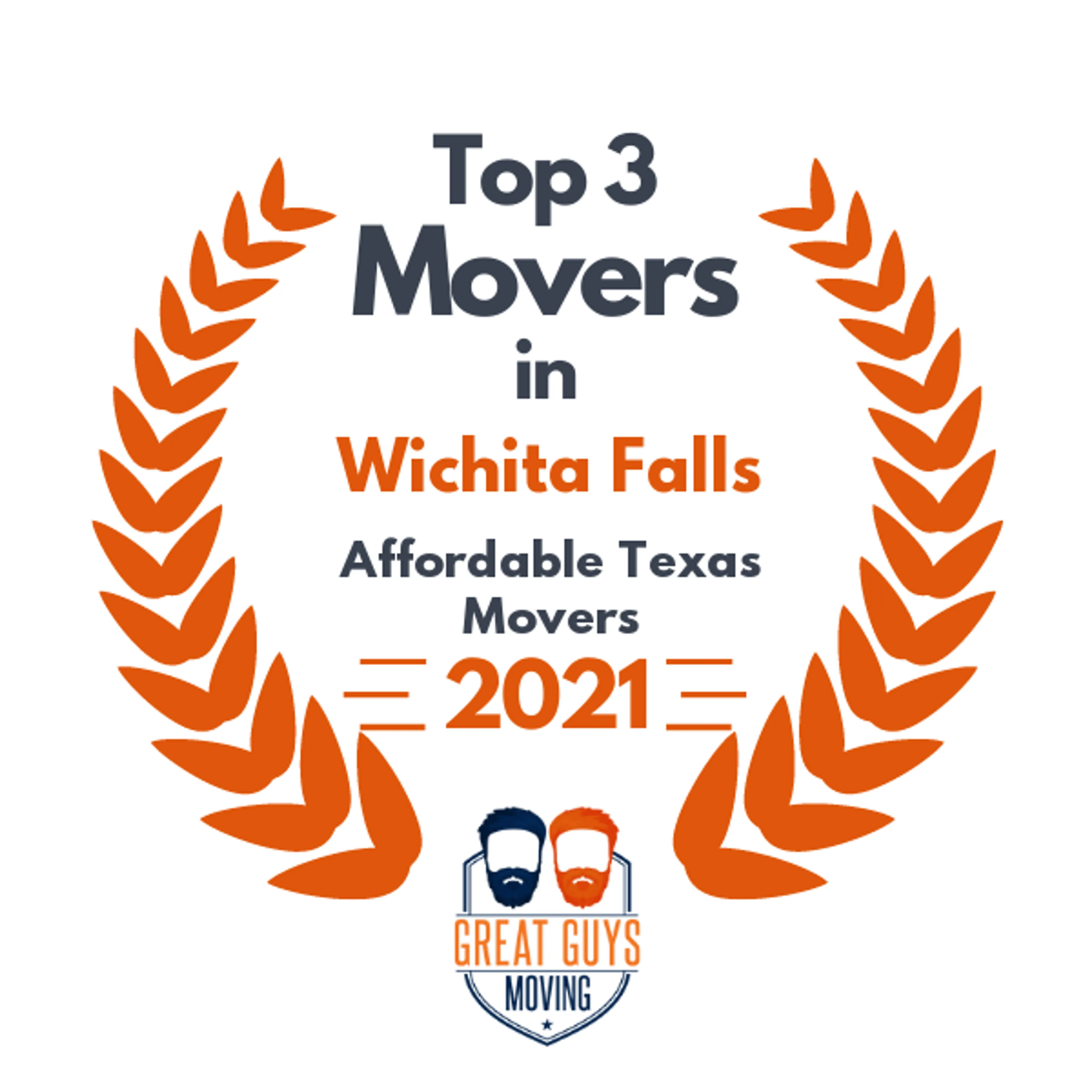 Top 3 Movers in Wichita Falls, TX 2021 award