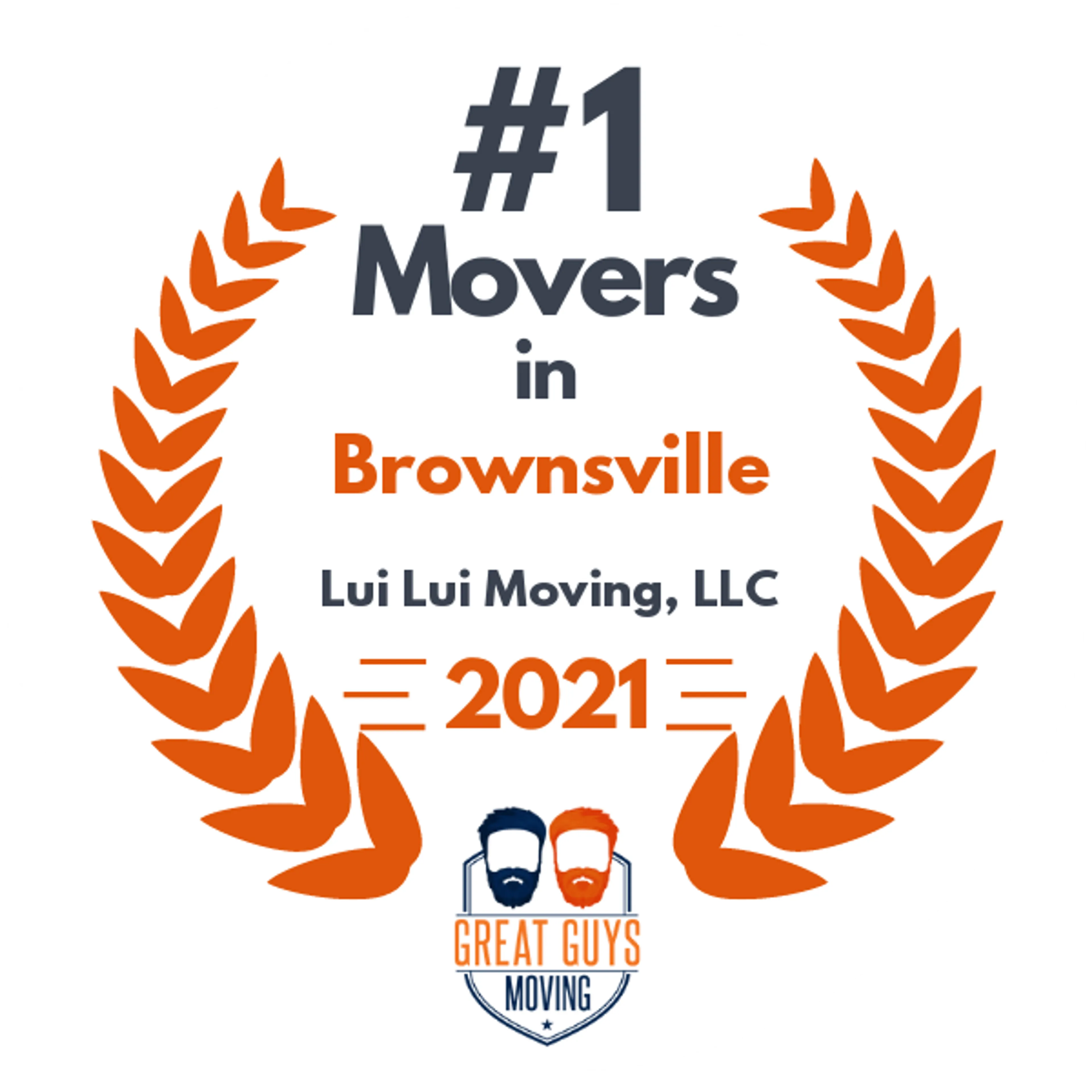 #1 Ranked Movers in Brownsville, TX 2021 award