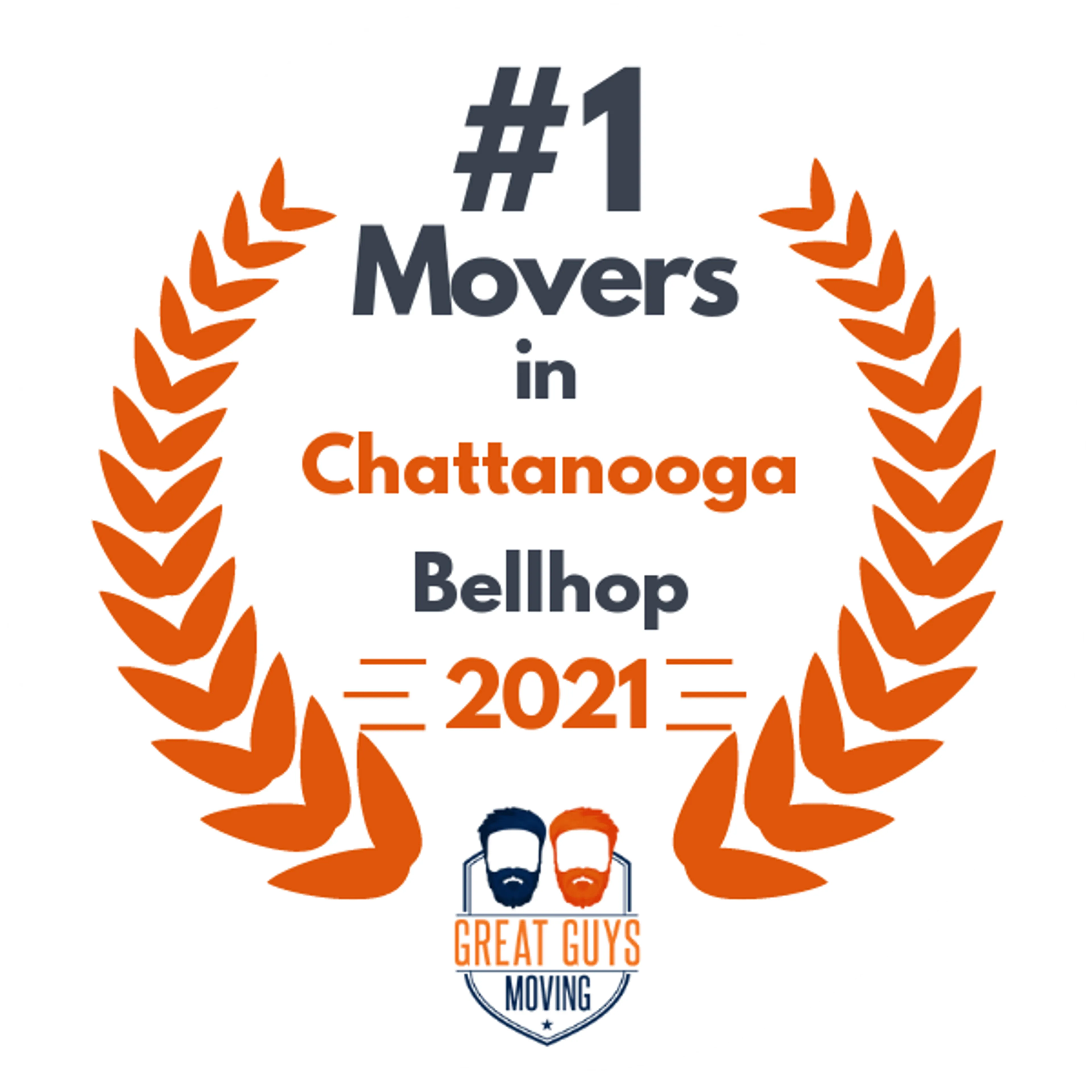 #1 Ranked Movers in Chattanooga, TN 2021 award