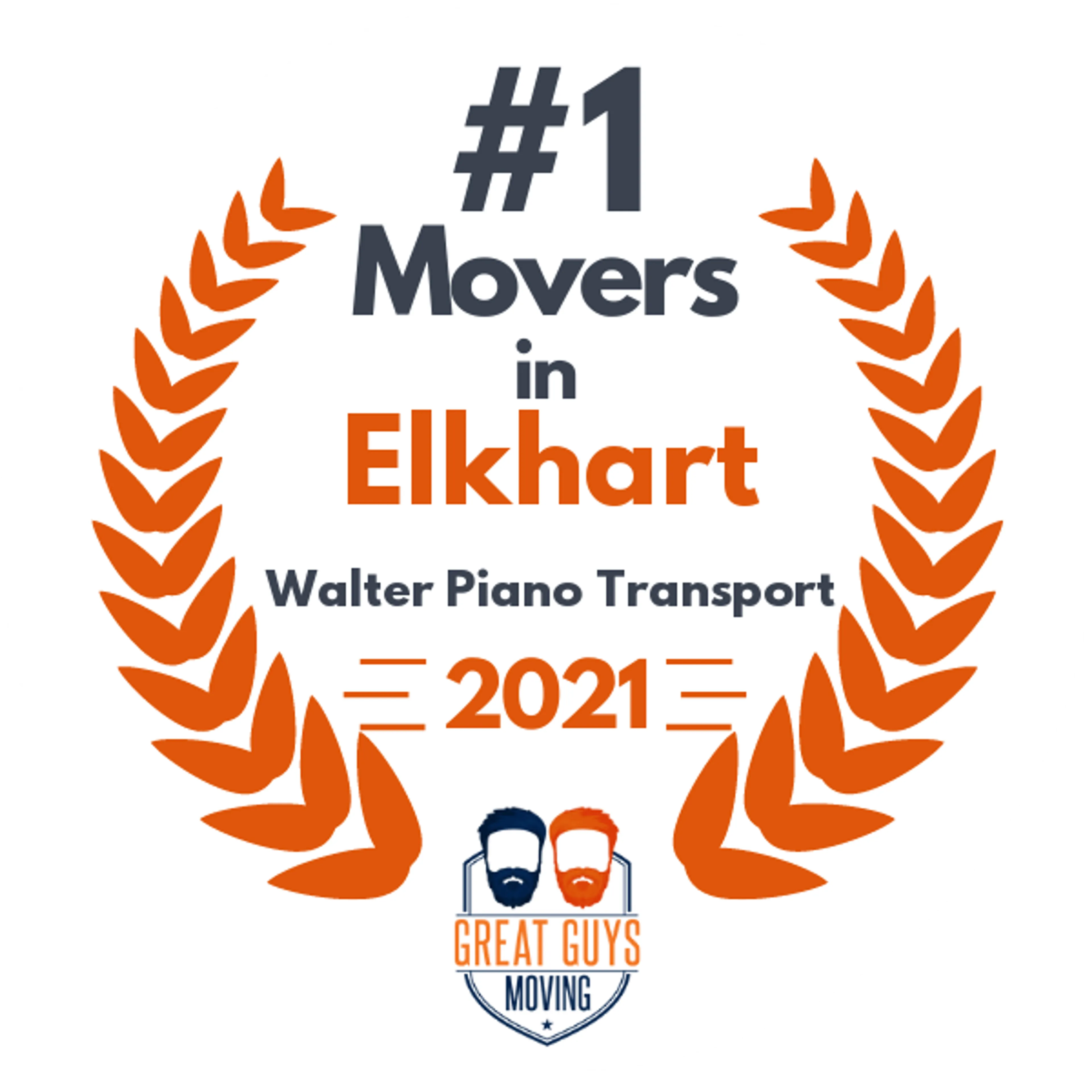 #1 Ranked Movers in Elkhart, IN 2021 award