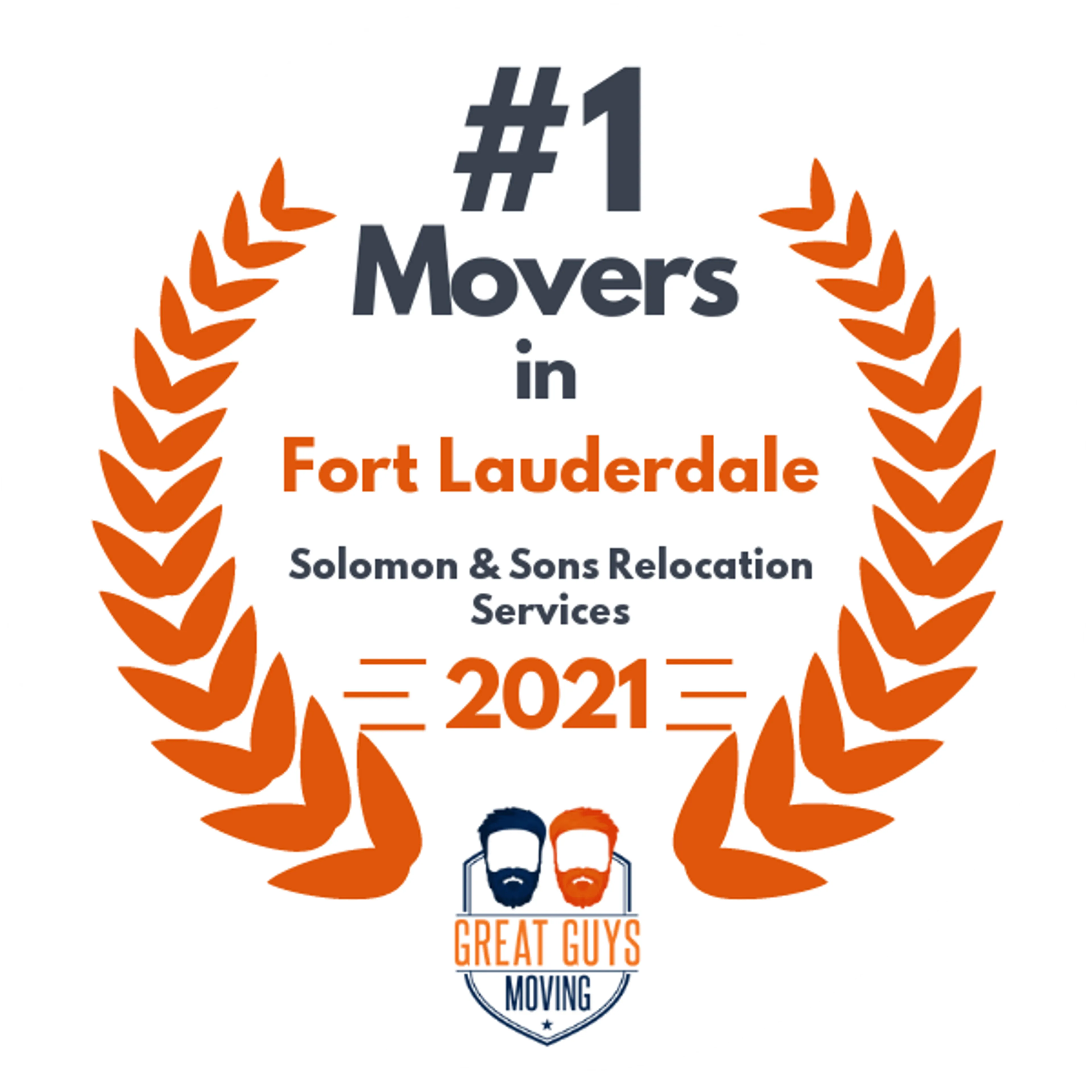 #1 Ranked Movers in Miami, FL 2021 award