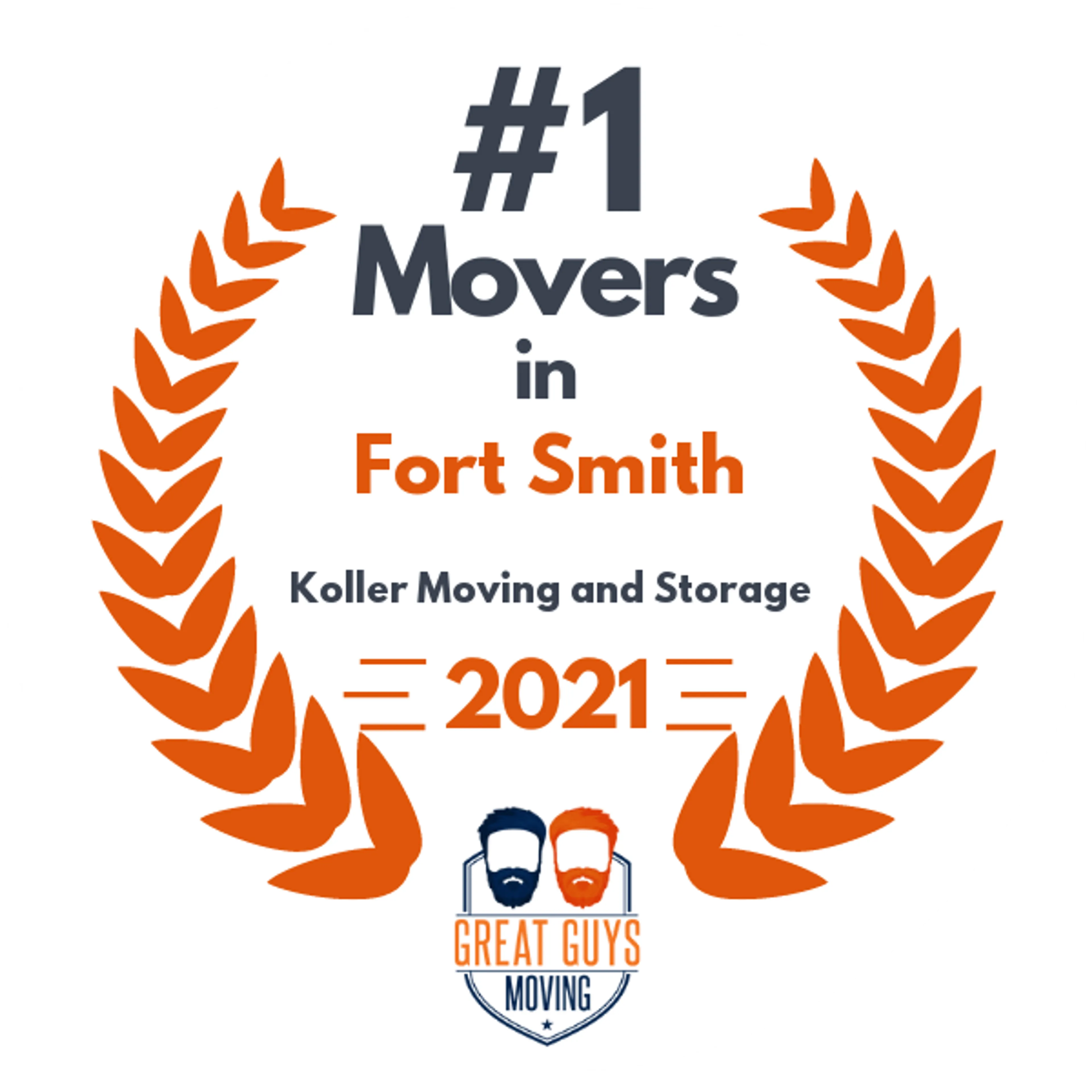 #1 Ranked Movers in Fort Smith, AR 2021 award
