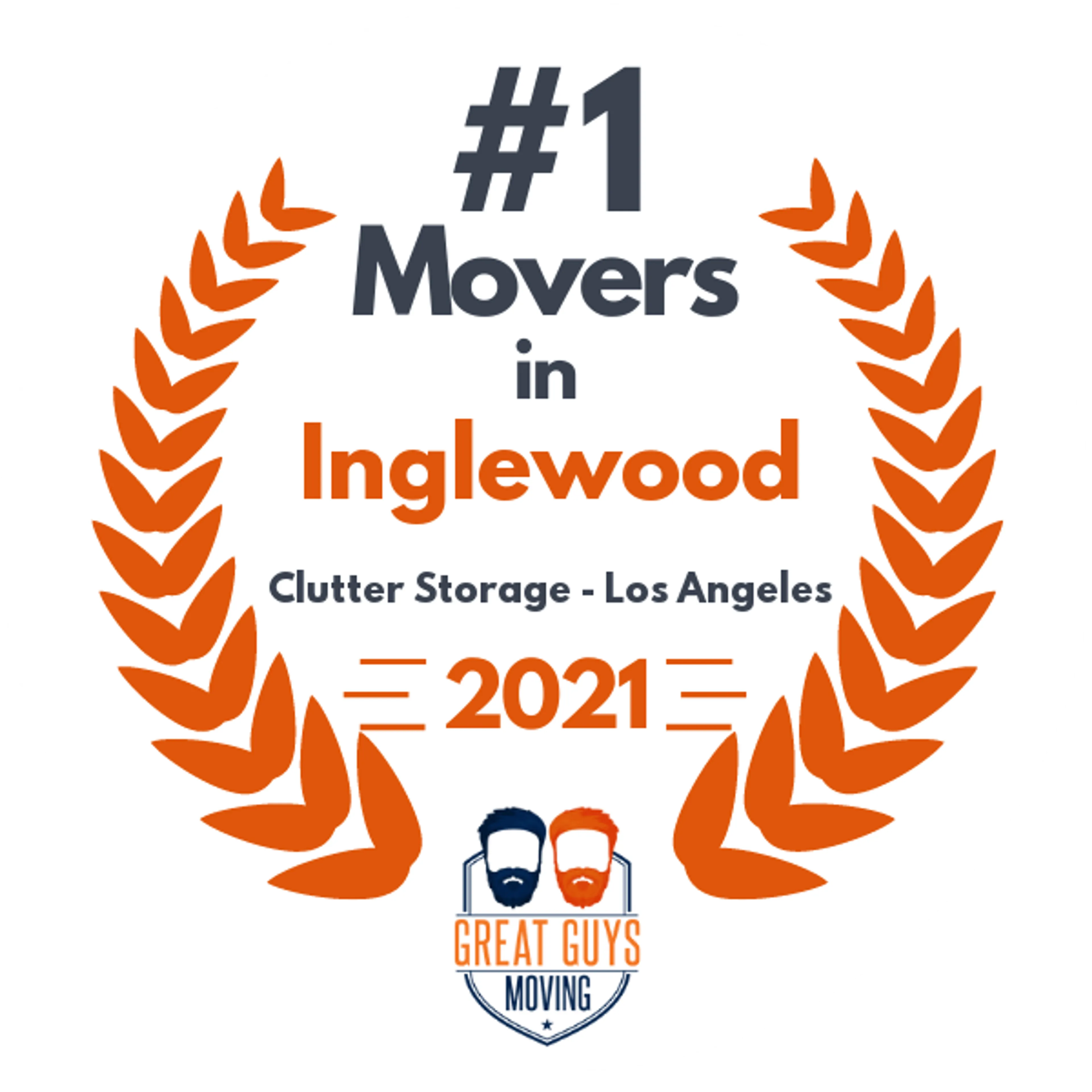 #1 Ranked Movers in Los Angeles, CA 2021 award