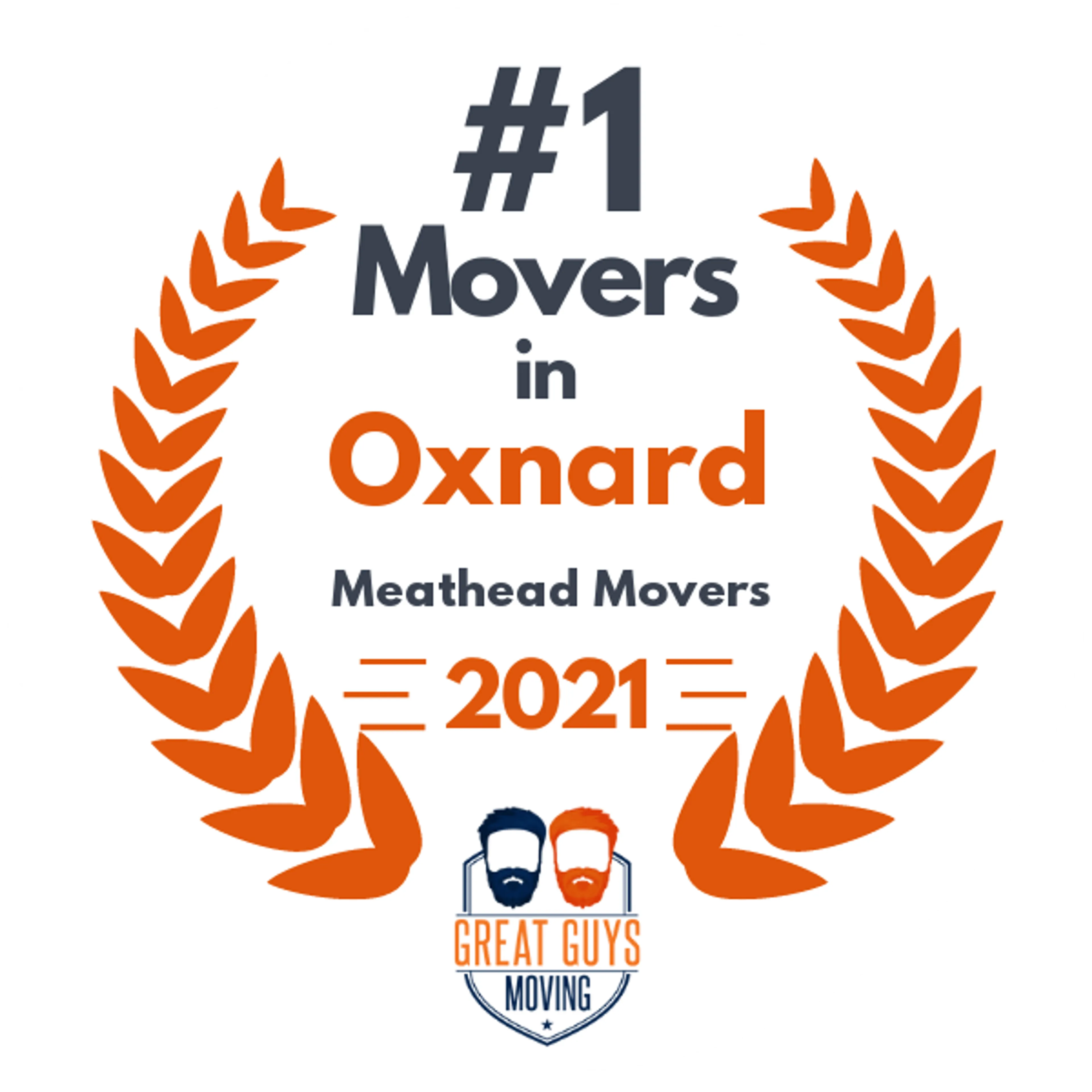 #1 Ranked Movers in Santa Clarita, CA 2021 award